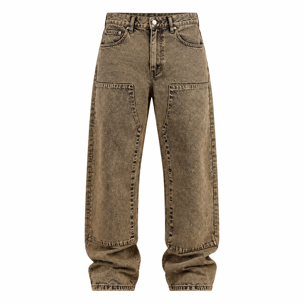 NO BRAND - JEANS 8176 - MARRONE