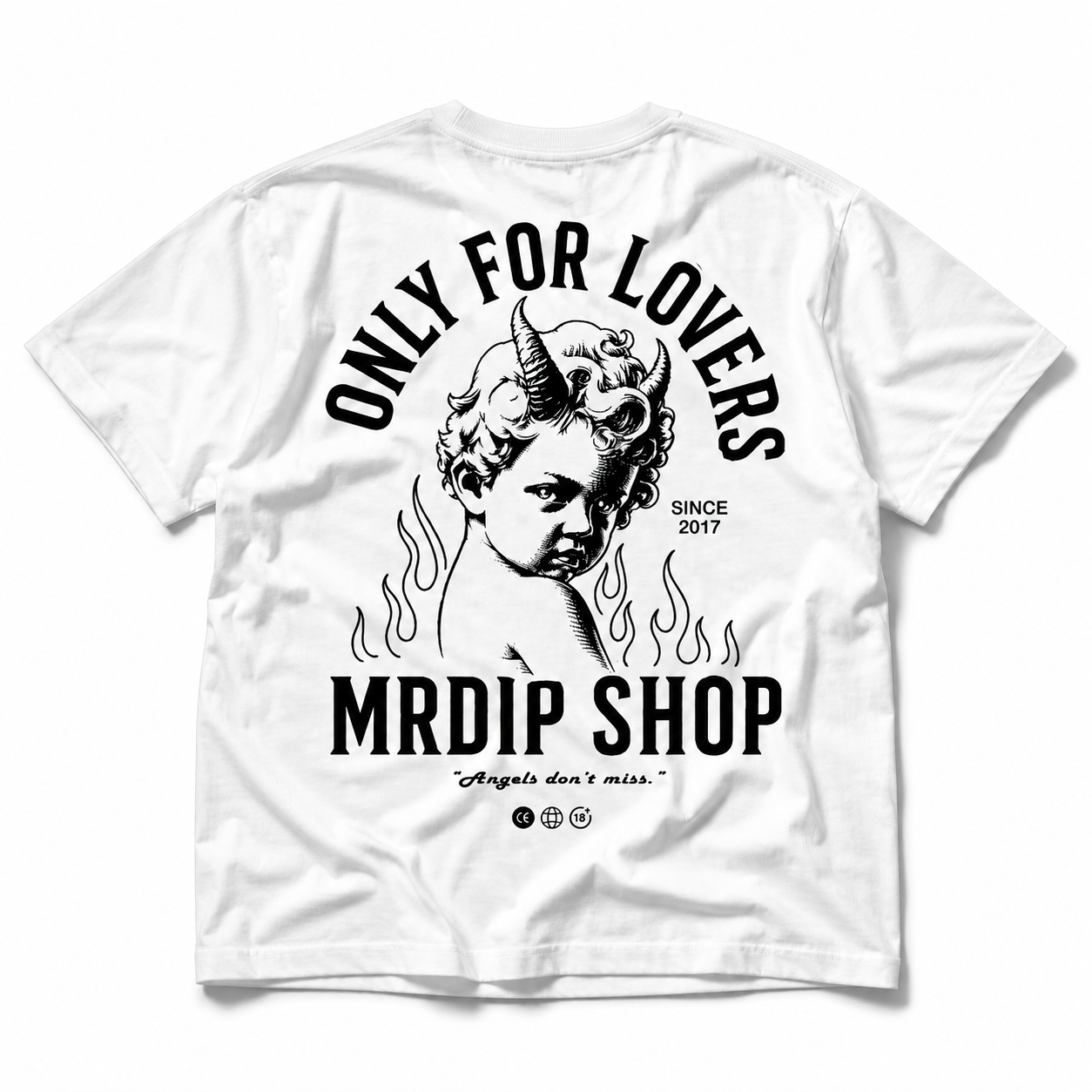 MRDIP - TEE ONLY FOR LOVERS - BIANCO