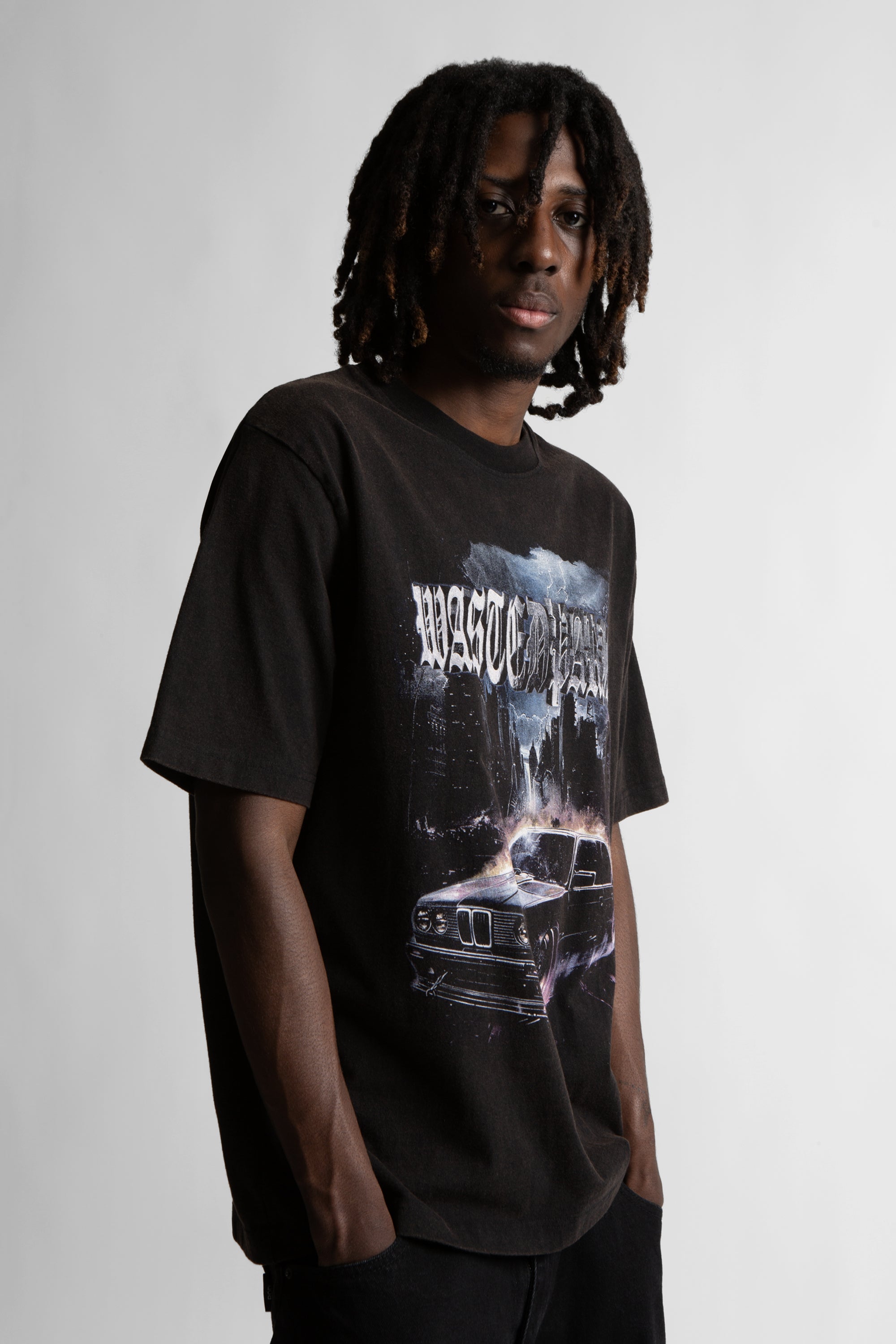 WASTED PARIS - TEE RUN FADED - NERO