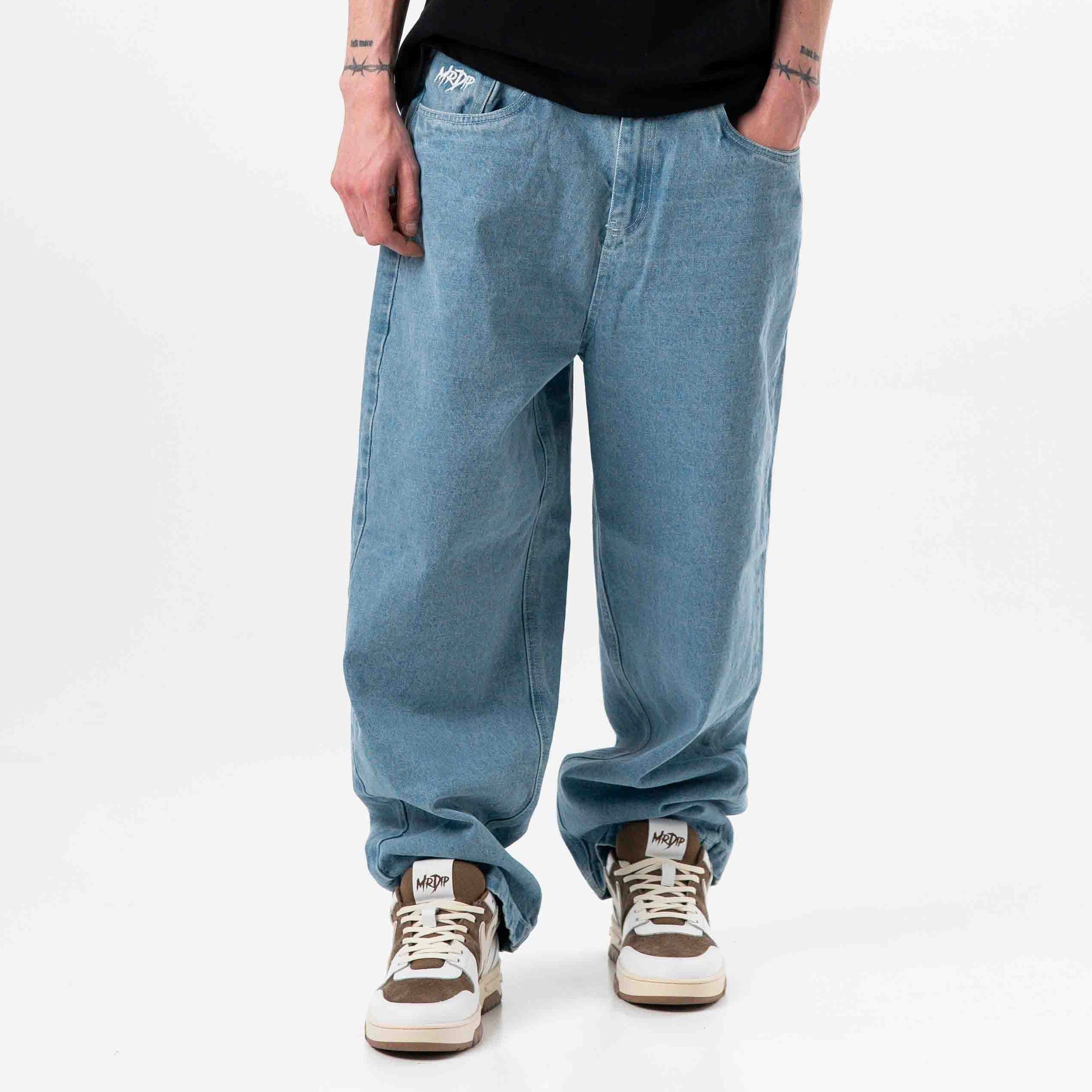 JEANS LOGO - AZZURRO