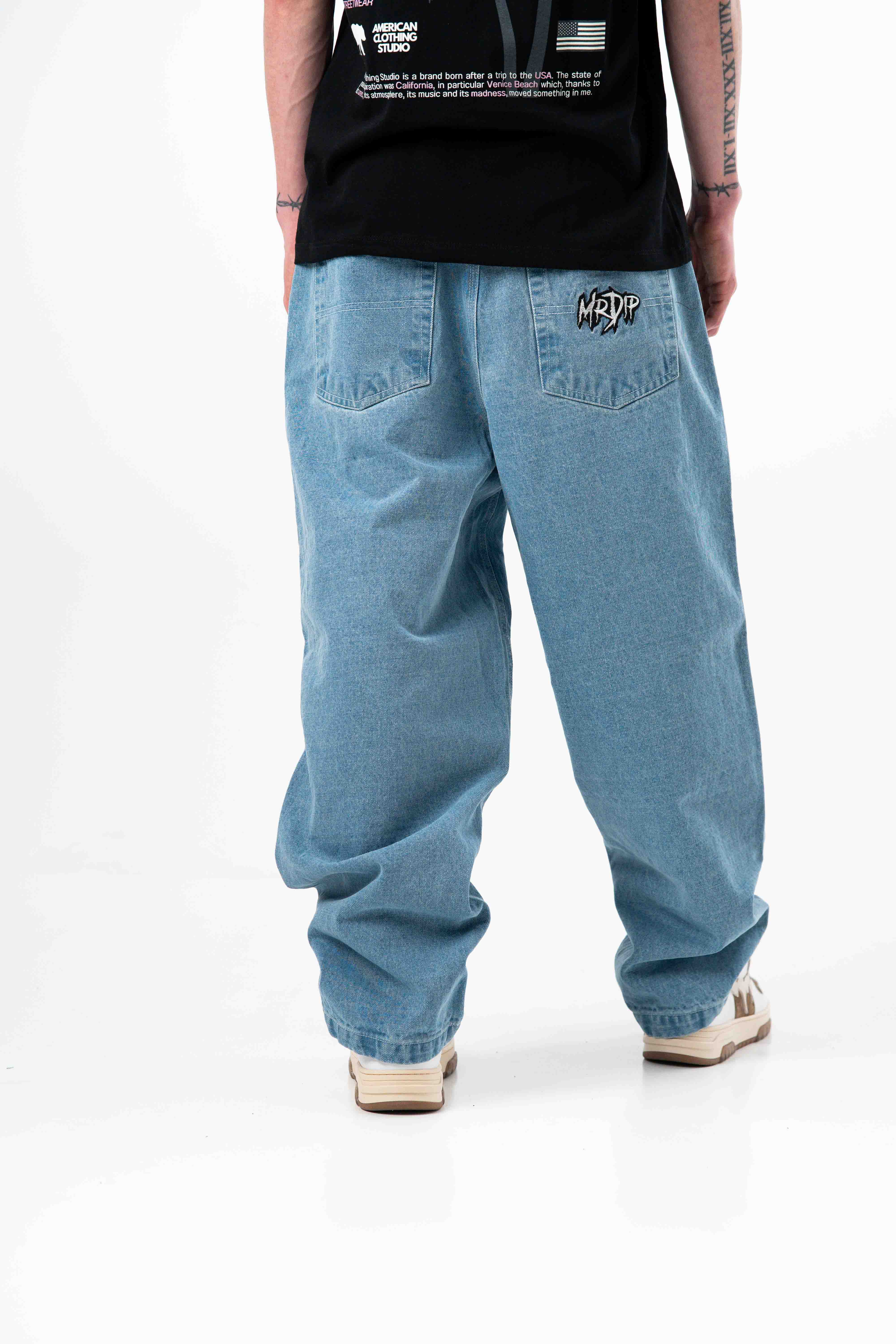 JEANS LOGO - AZZURRO