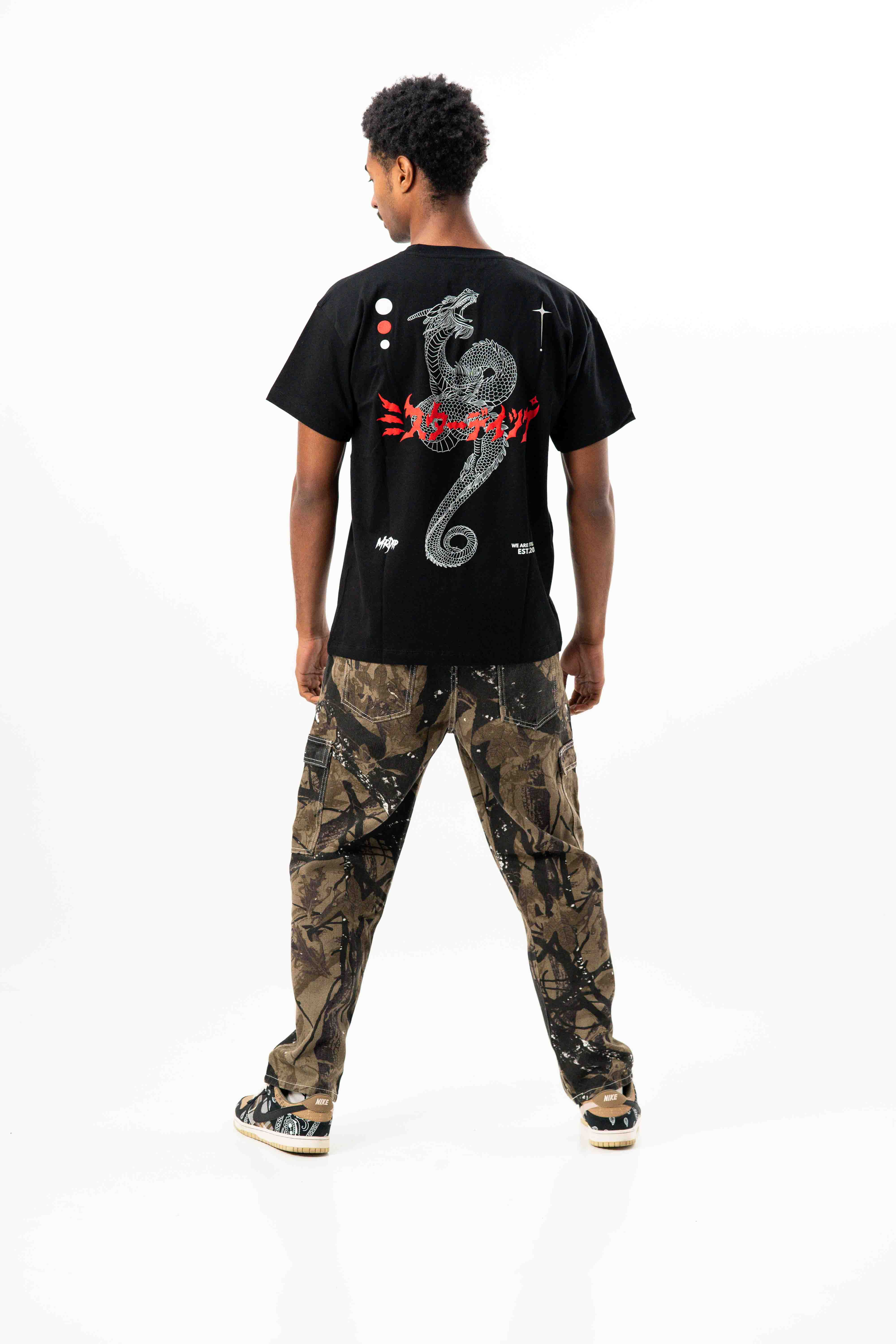 MRDIP - T-SHIRT KYOTO'S DRAGON - NERO