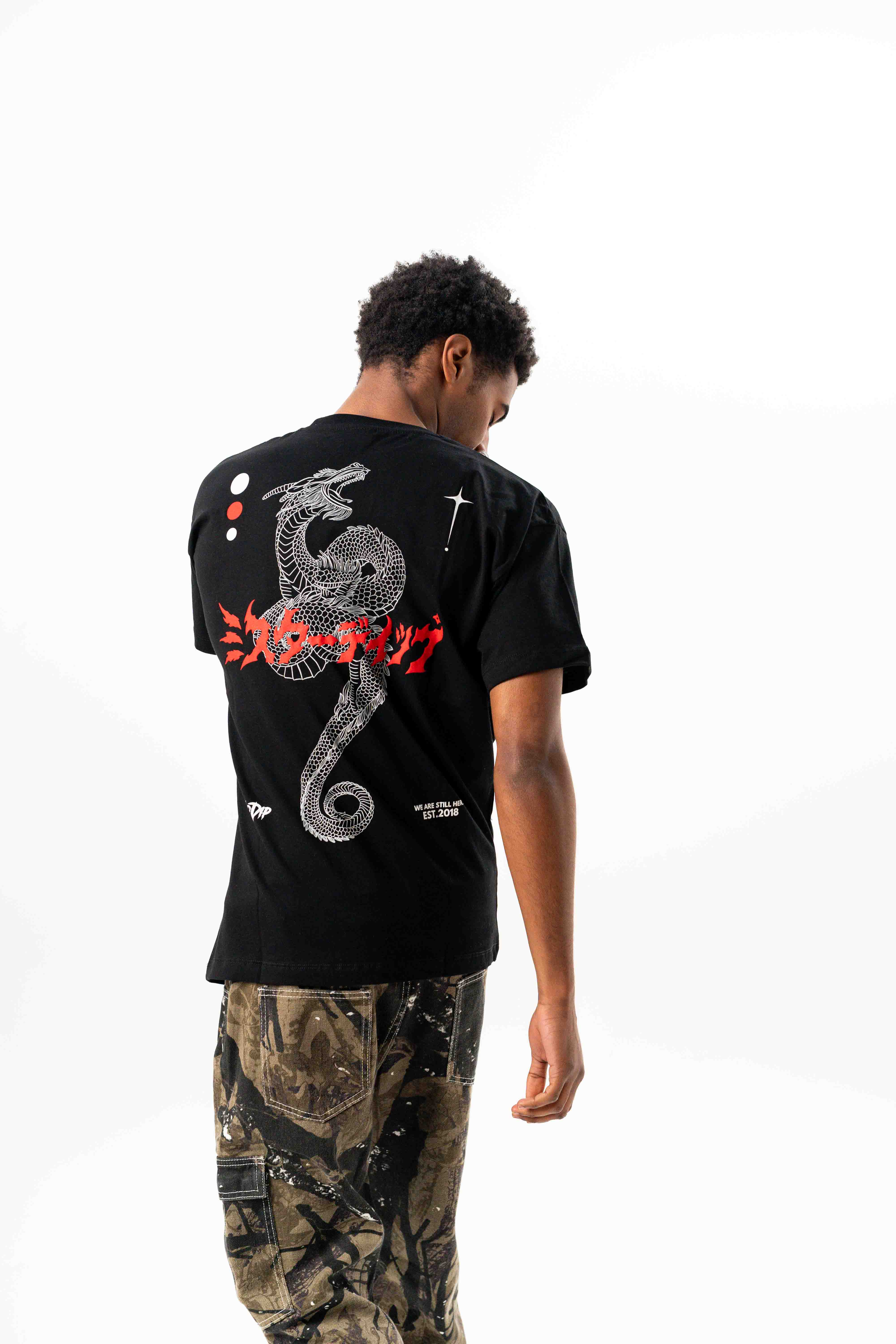 MRDIP - T-SHIRT KYOTO'S DRAGON - NERO