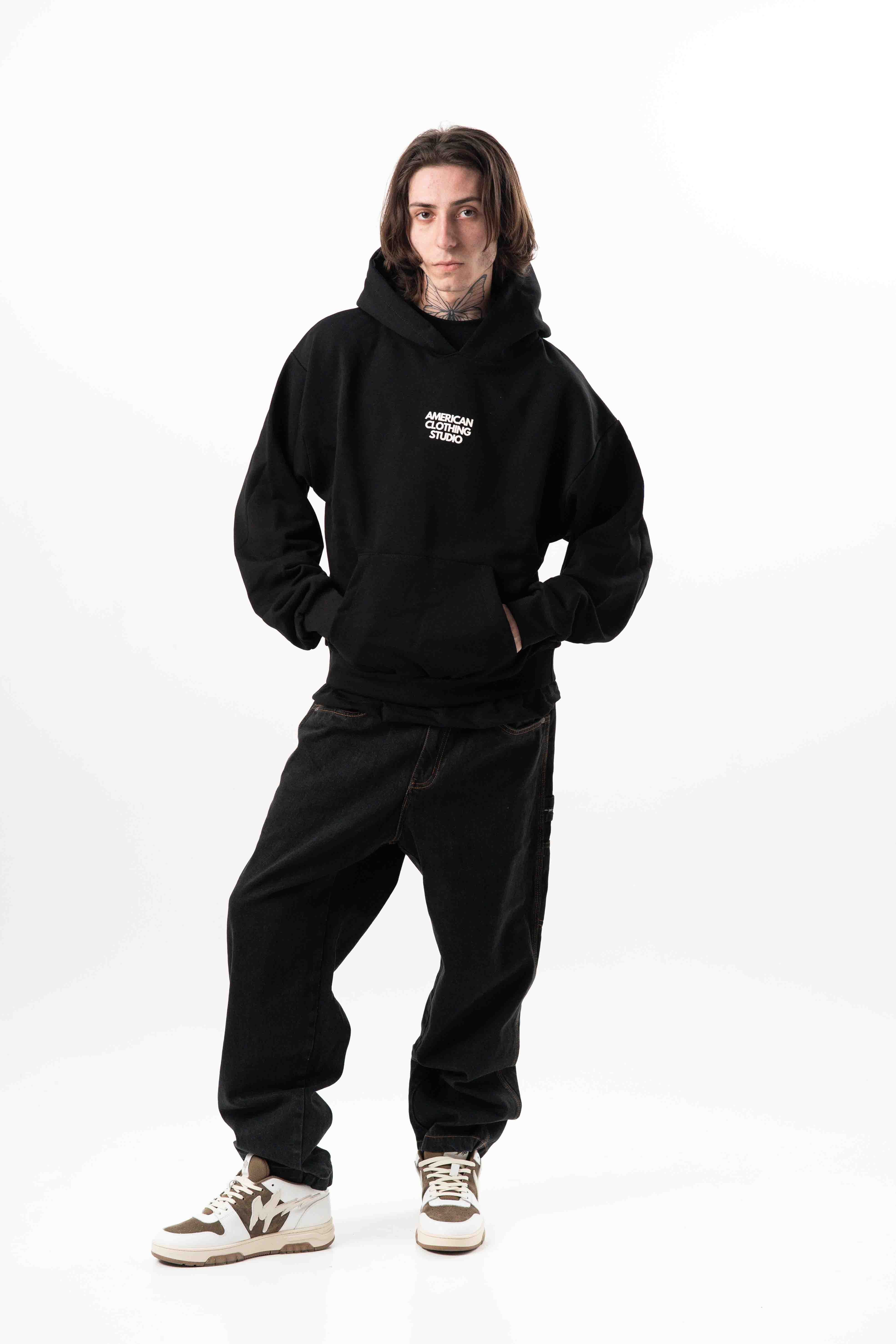 AMERICAN CLOTHING STUDIO - FELPA APOCALYPS - NERO