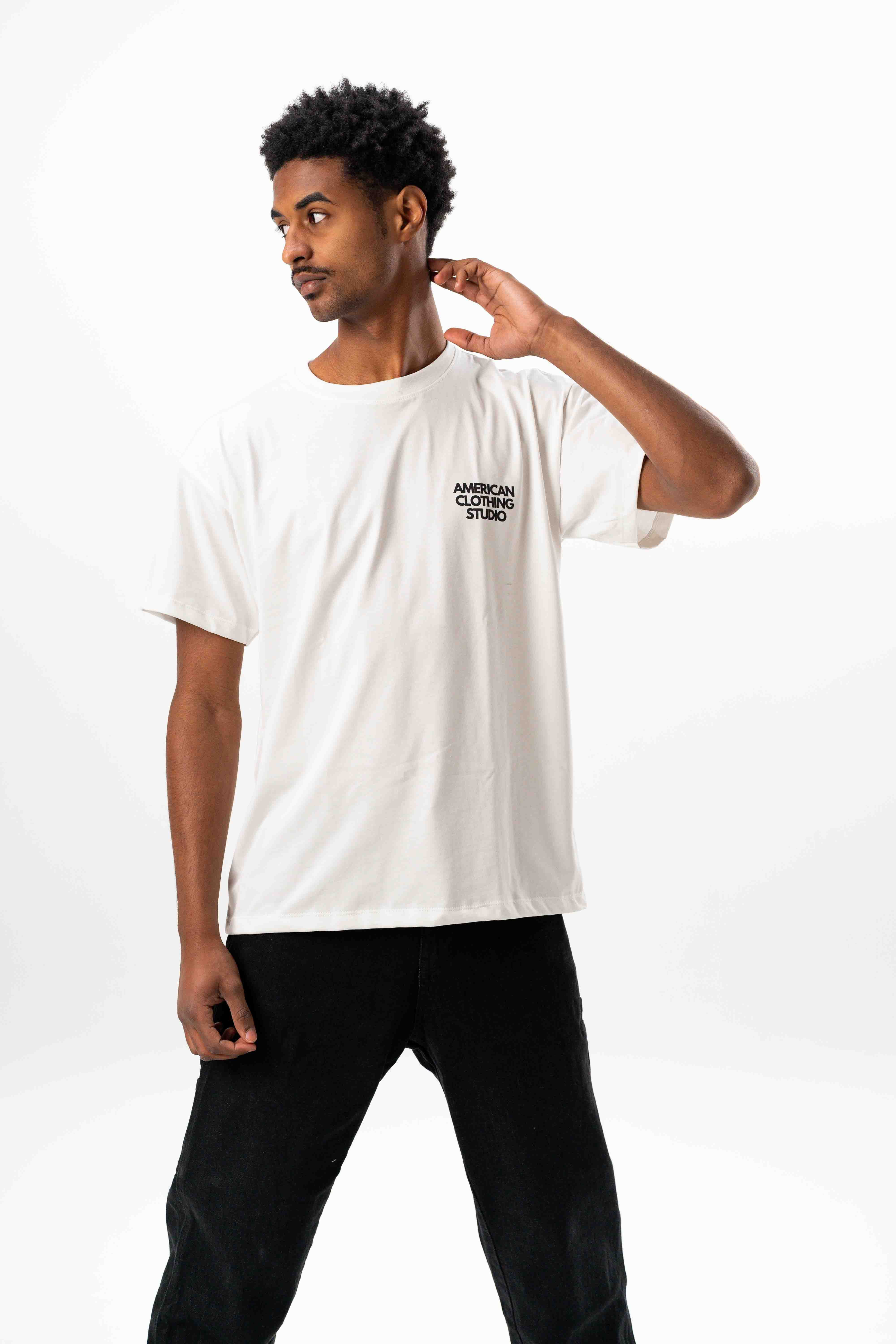 AMERICAN CLOTHING STUDIO - T-SHIRT VENICE BEACH - PANNA