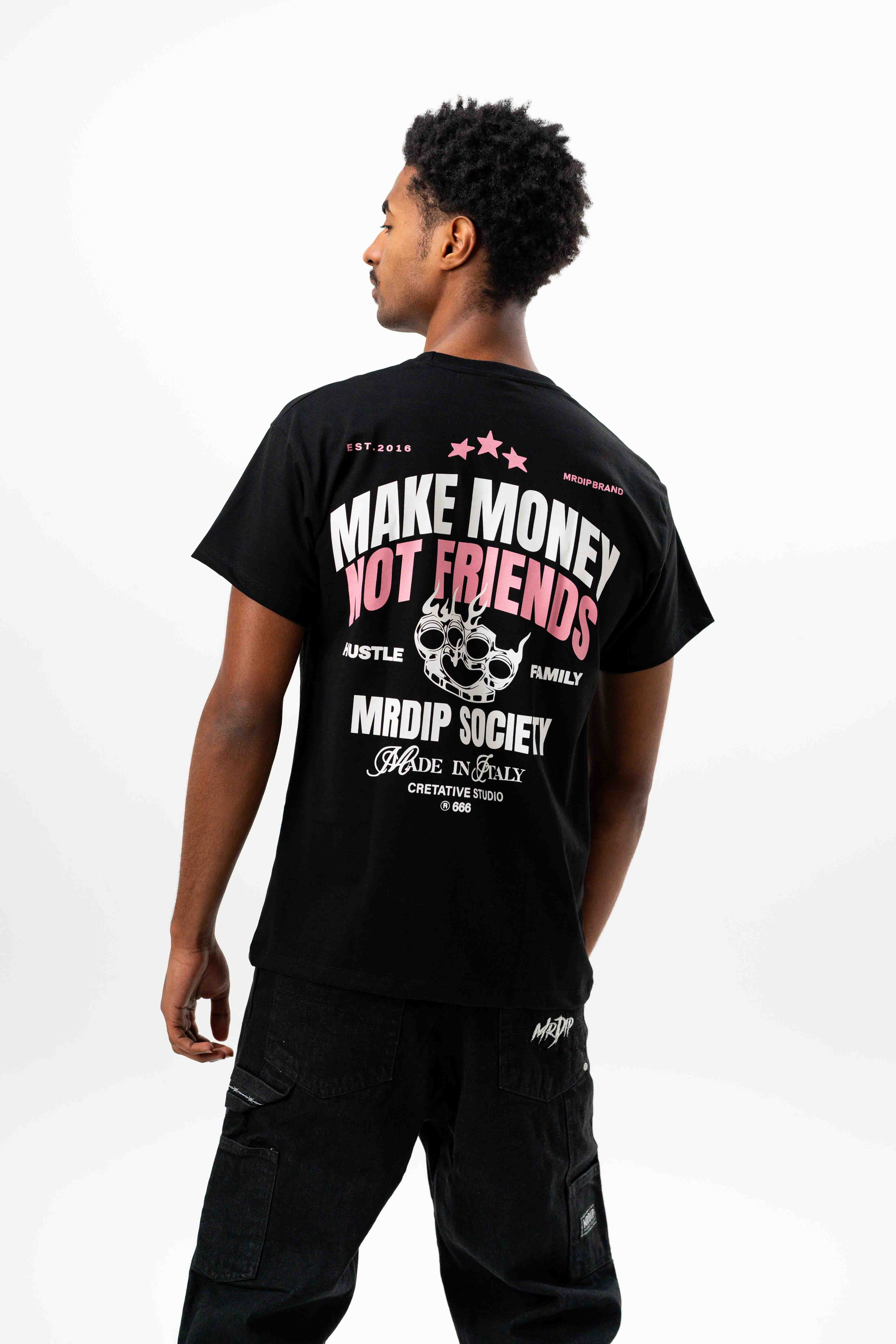 MRDIP - T-SHIRT MAKE MONEY - NERO