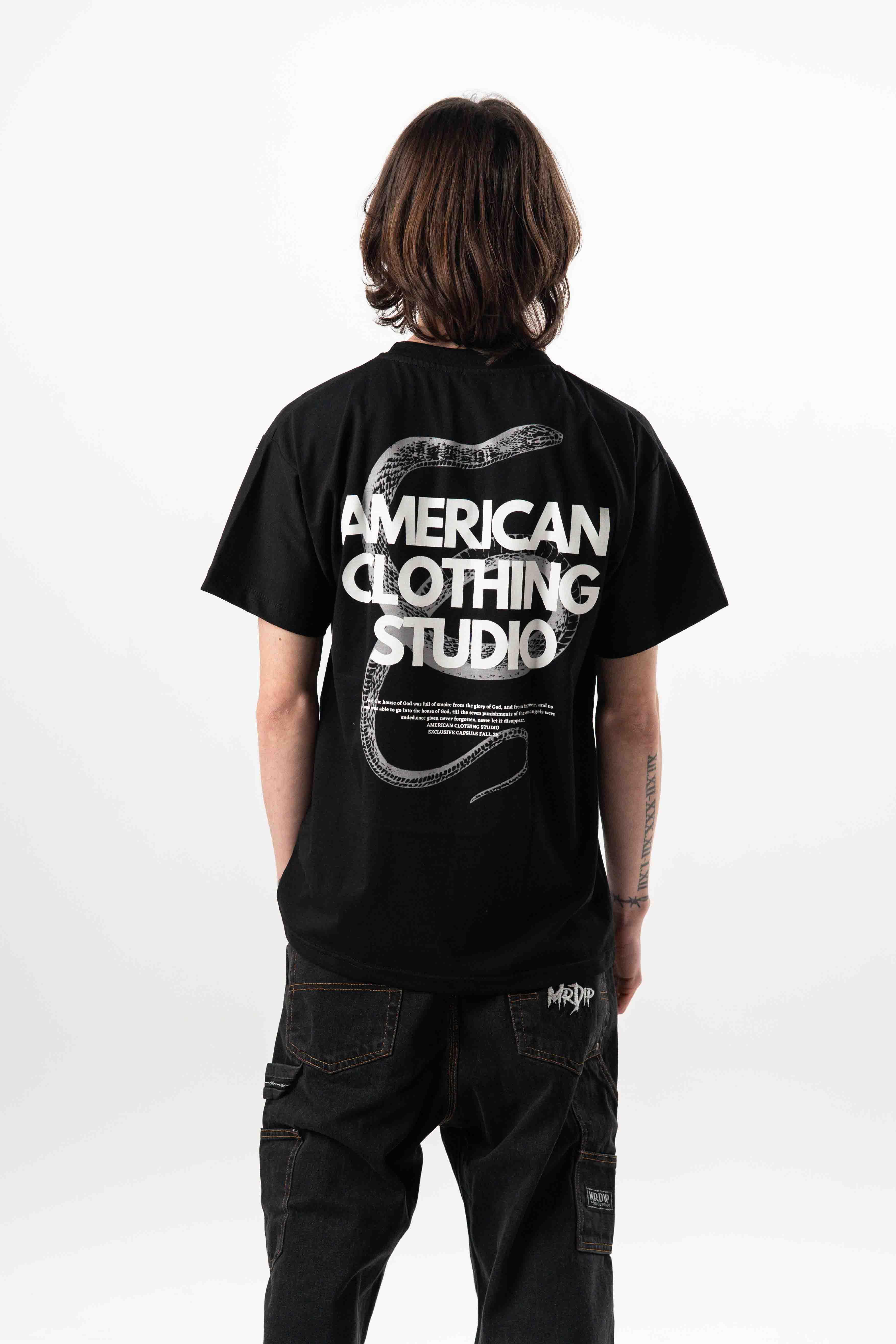 AMERICAN CLOTHING STUDIO - T-SHIRT APOCALYPS - NERO