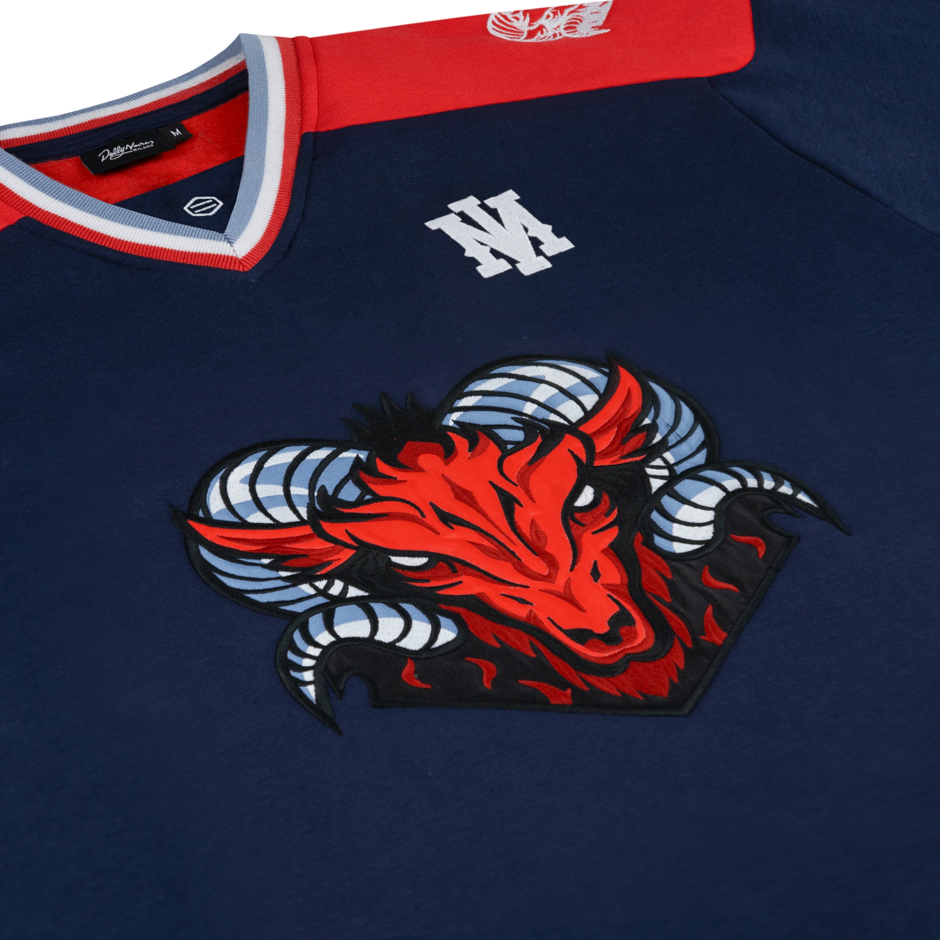 DOLLY NOIRE - CREW HOCKEY GOAT - BLU