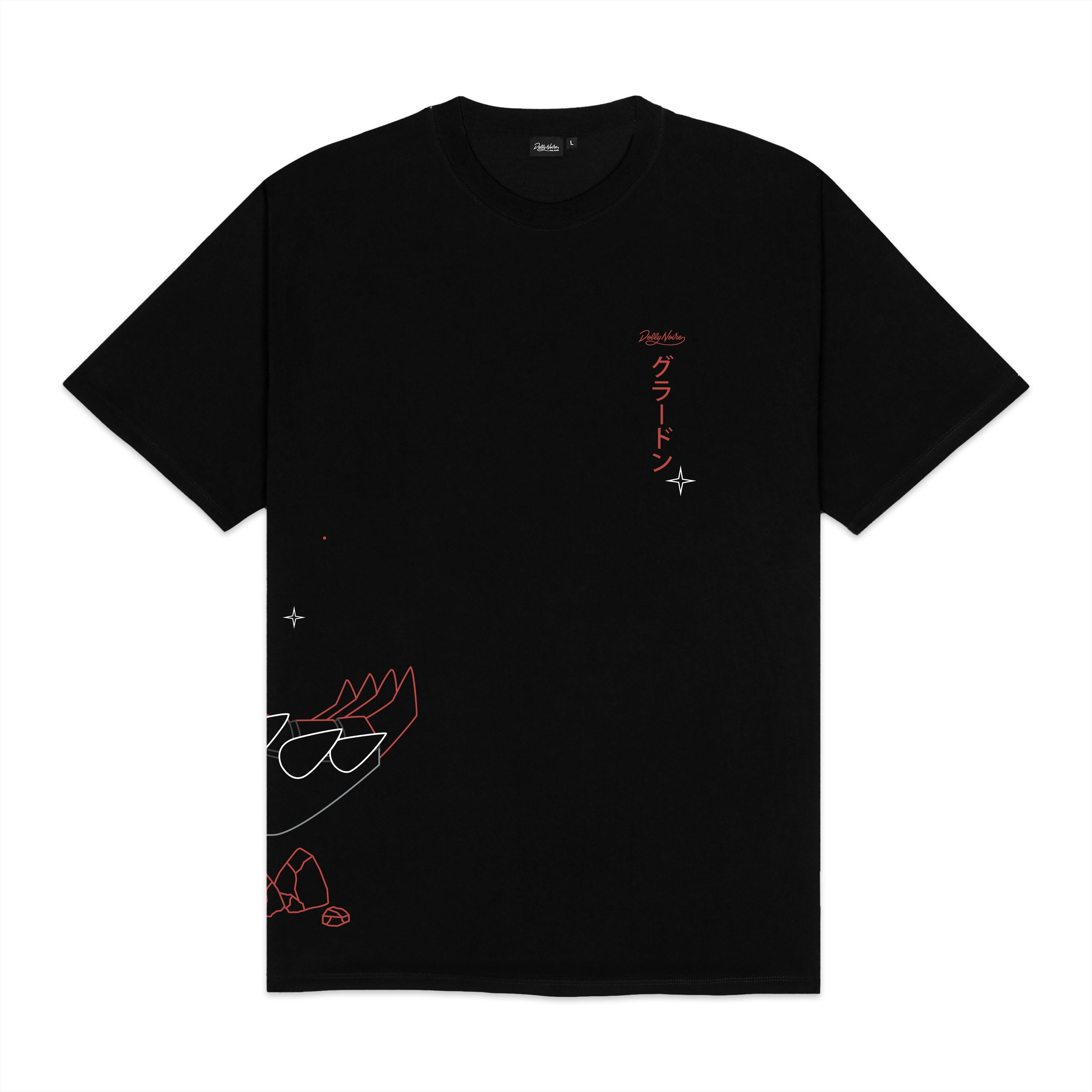 DOLLY NOIRE - T-SHIRT GROUDON - NERO