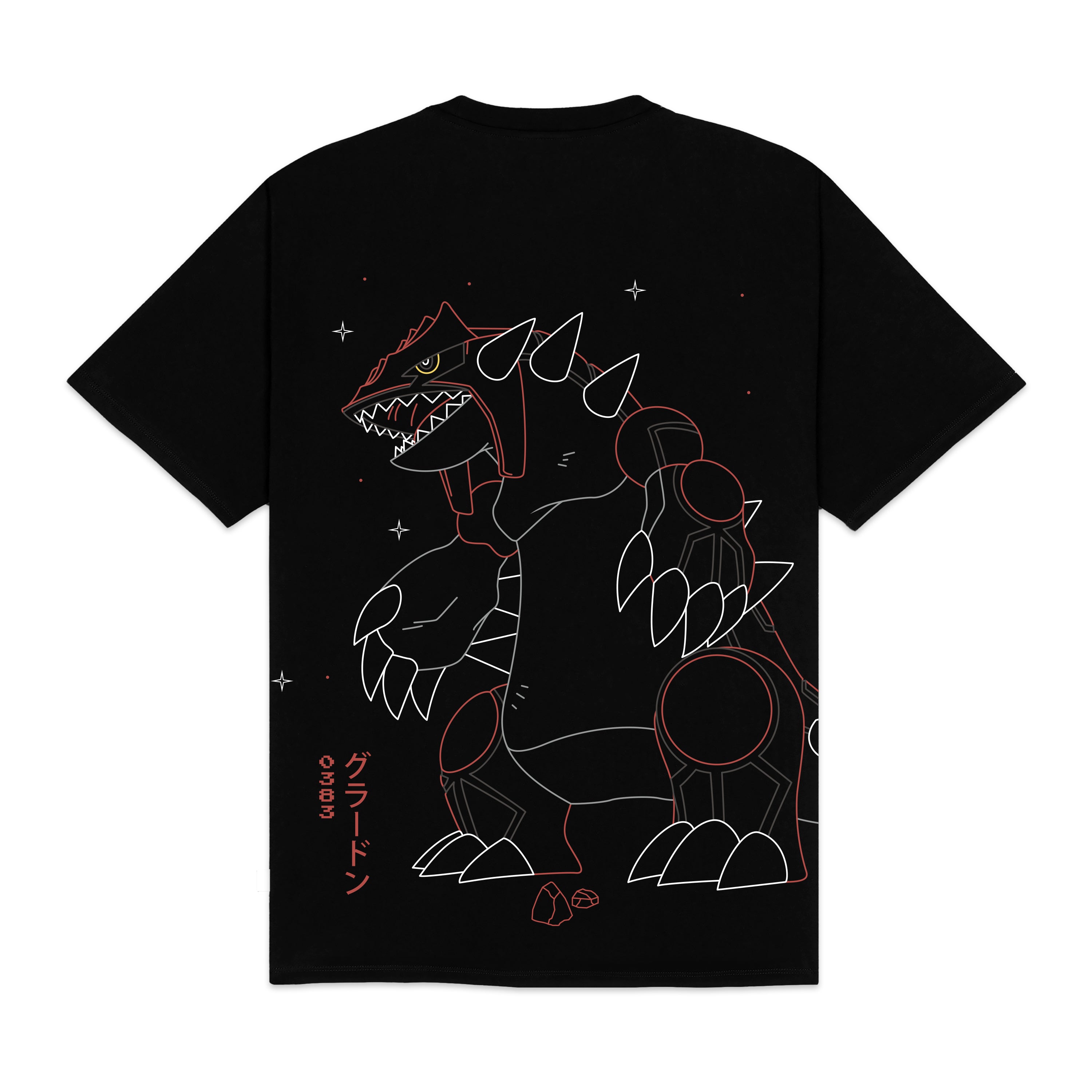 DOLLY NOIRE - T-SHIRT GROUDON - NERO