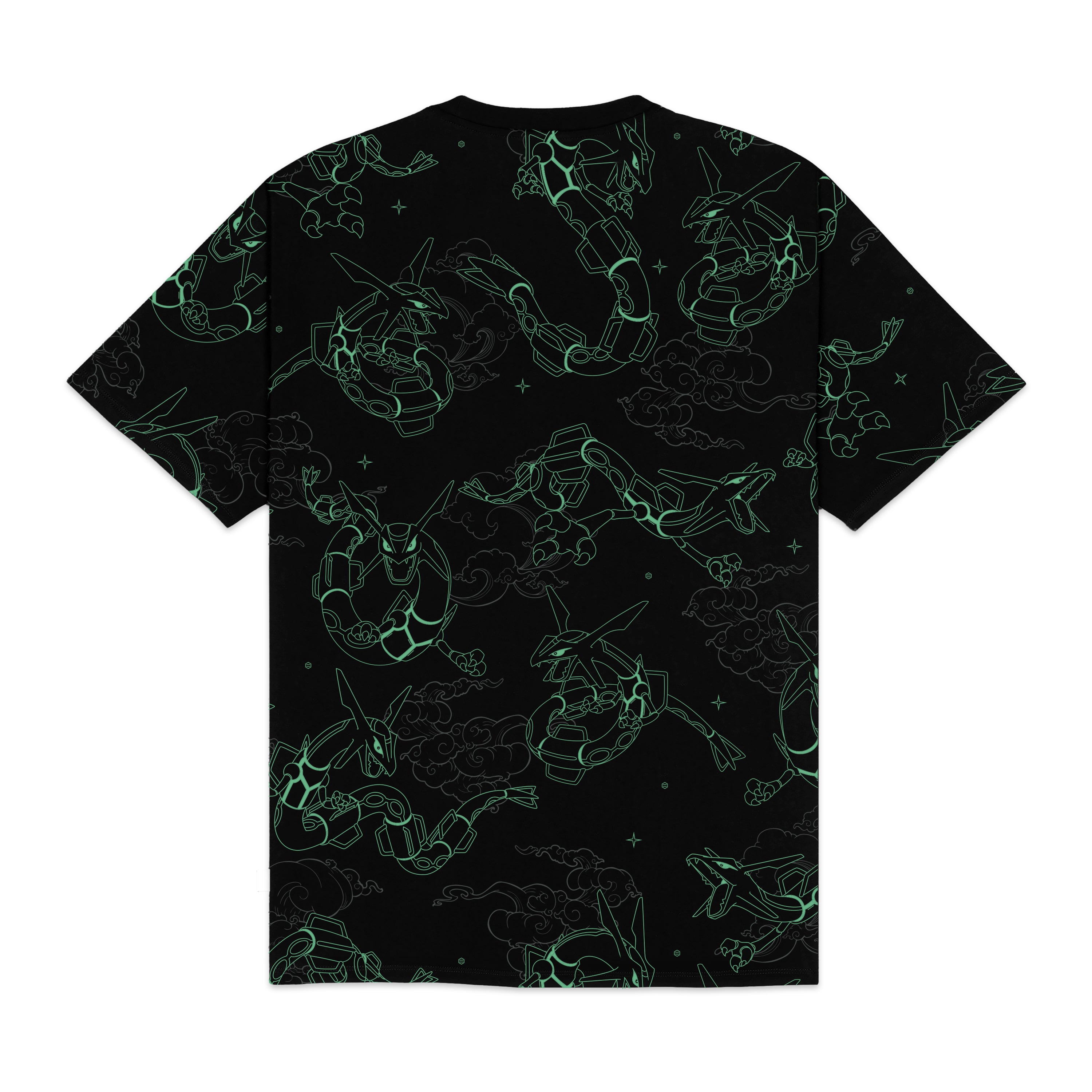 DOLLY NOIRE - T-SHIRT RAYQUAZA PATTERN - NERO