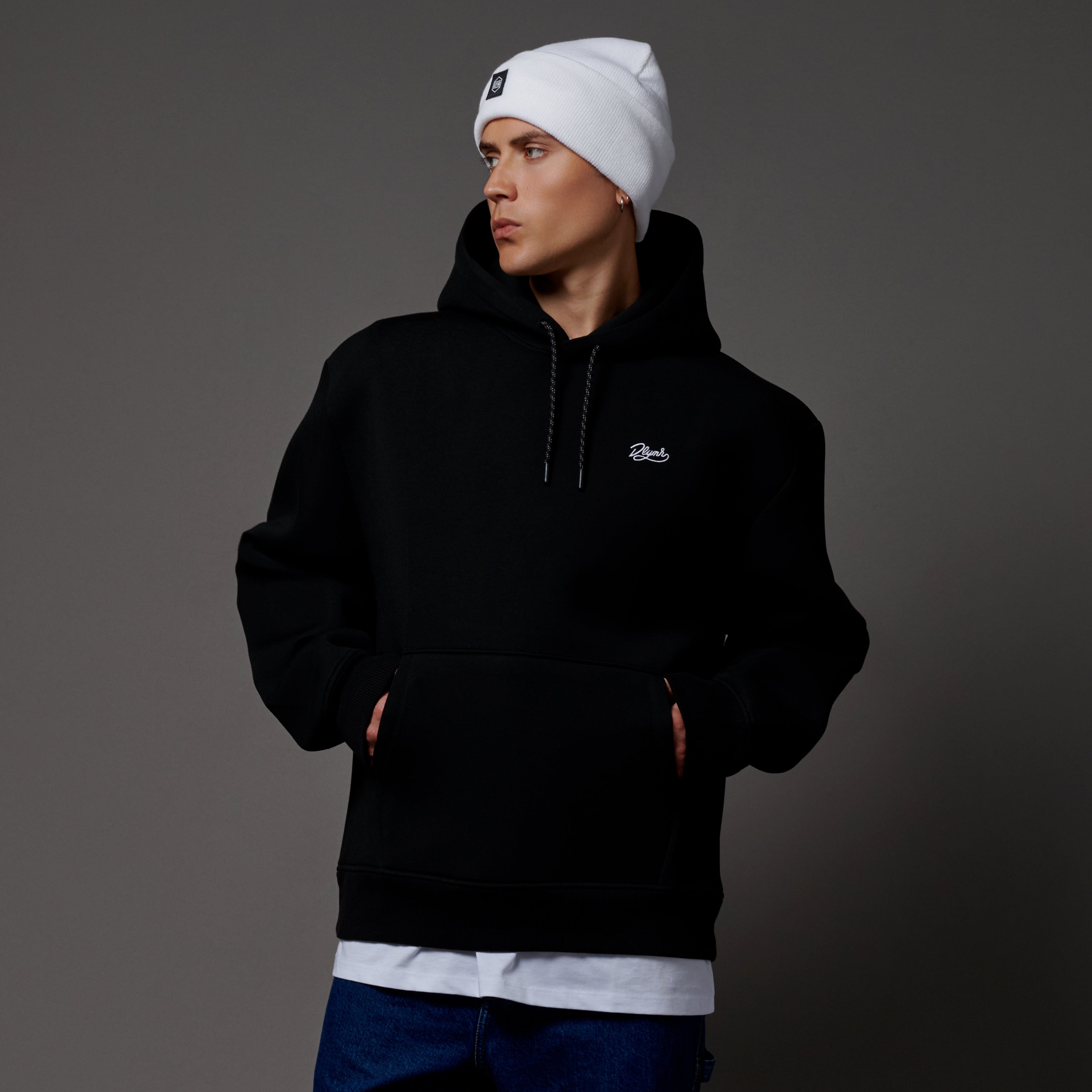 DOLLY NOIRE - HOODIE SCUBA - NERO