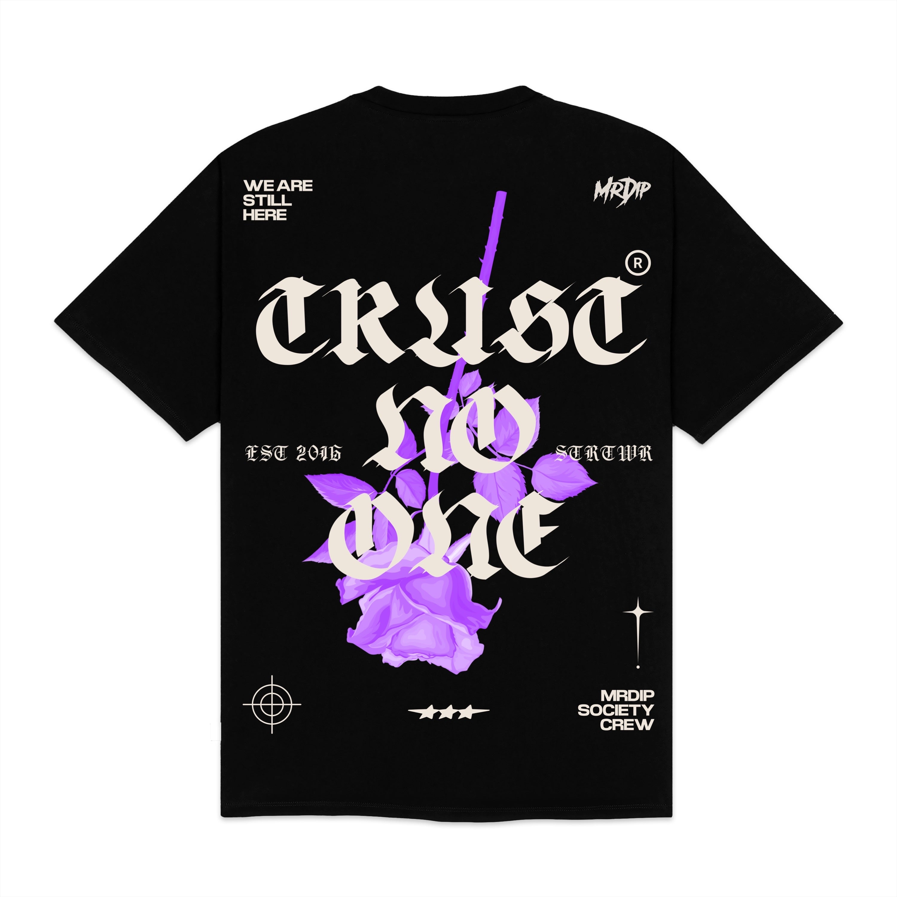 MRDIP - T-SHIRT TRUST NO ONE - NERO