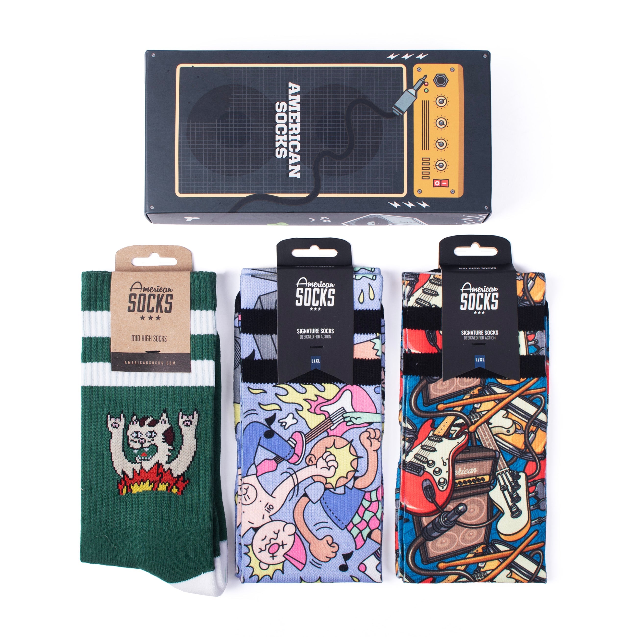 AMERICAN SOCKS - BOX CALZE AMP - U