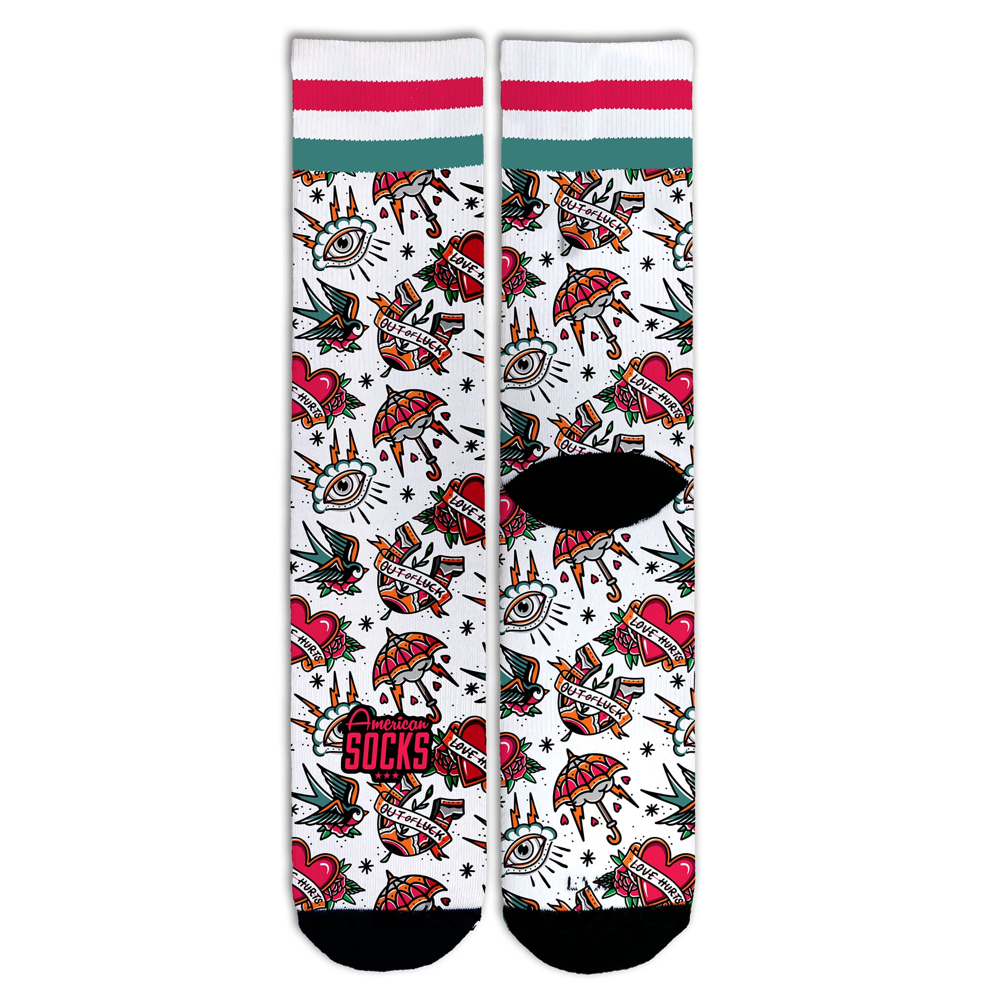 AMERICAN SOCKS - CALZE LOVE HURTS - U