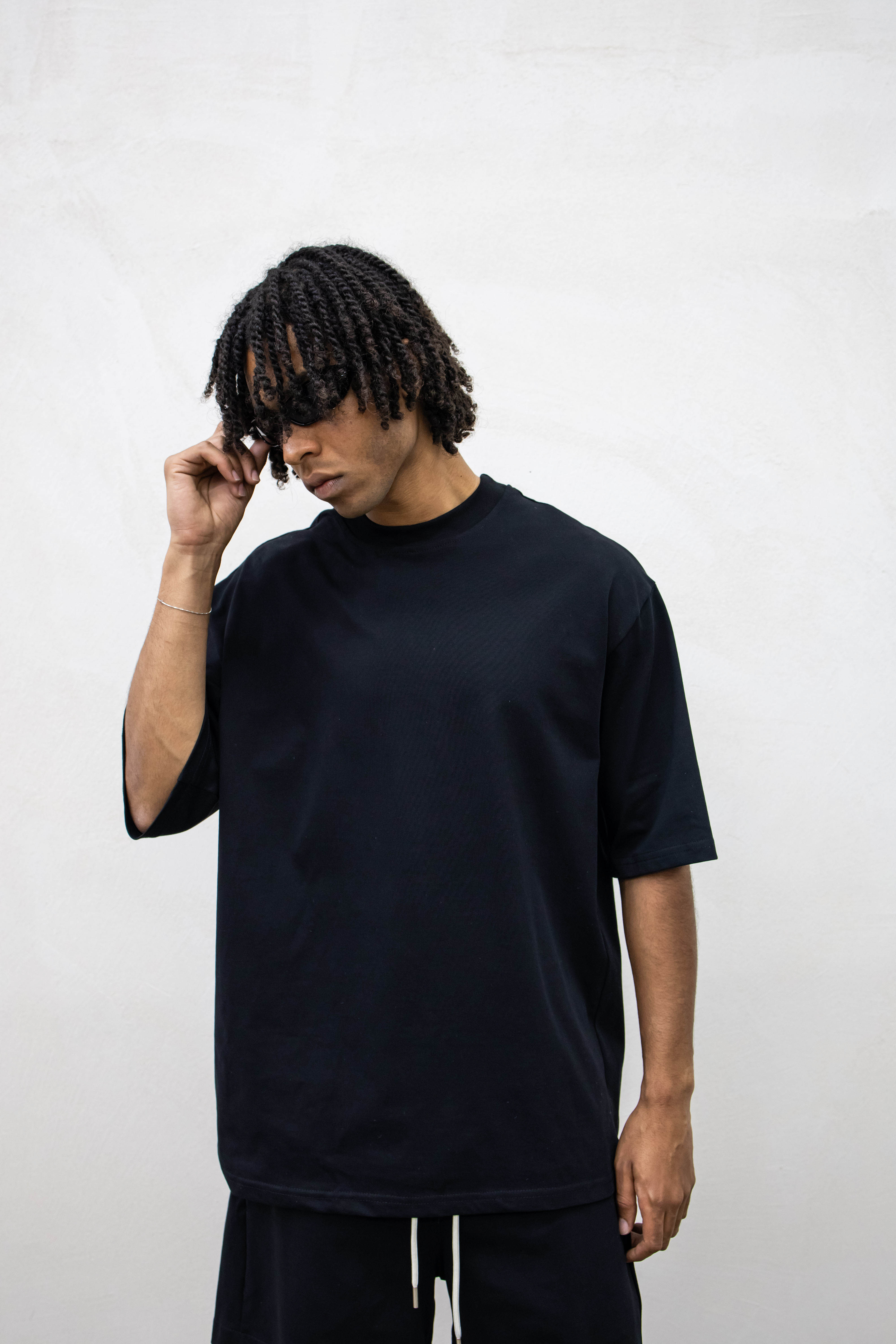 NO BRAND - T-SHIRT COMPACT - NERO