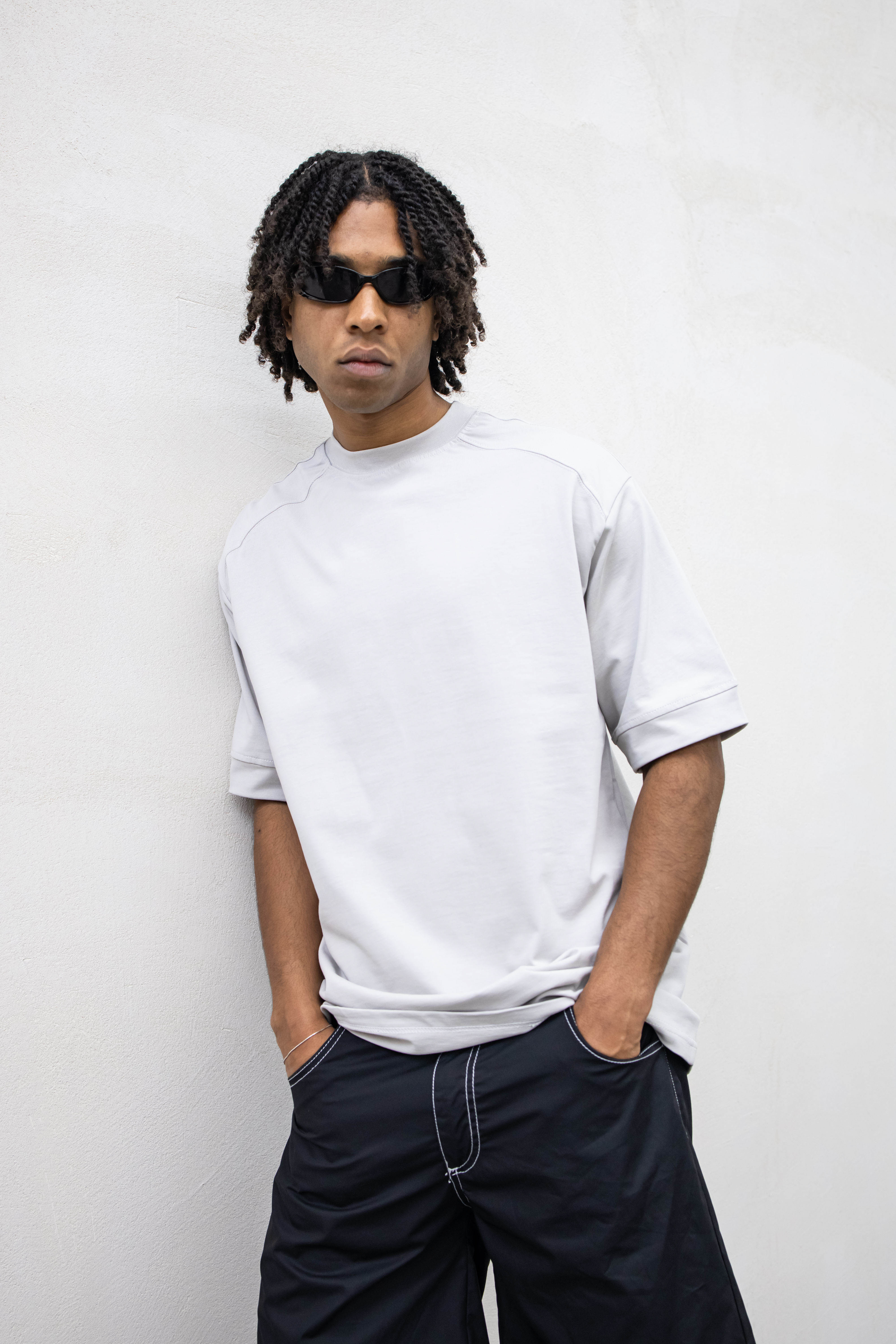 NO BRAND - T-SHIRT COMPACT - BIANCO