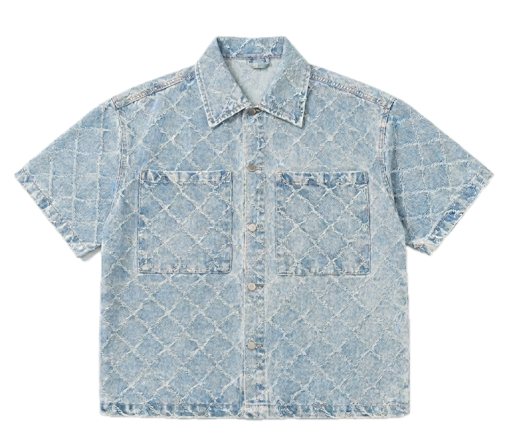 NO BRAND - JKT SHORT 522 - AZZURRO