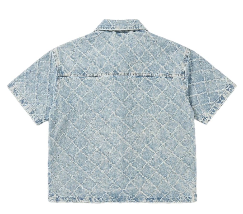 NO BRAND - JKT SHORT 522 - AZZURRO