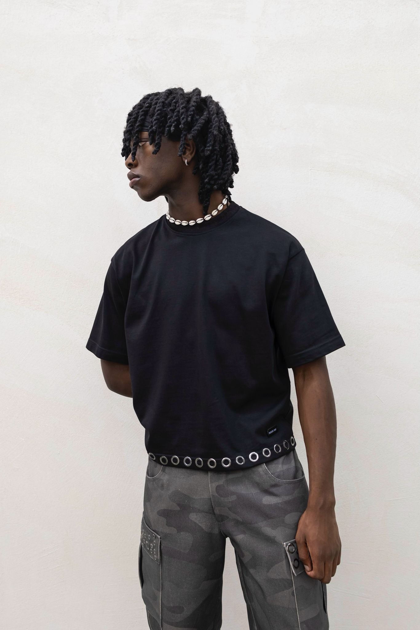 PRESENT - T-SHIRT BORCHIE - NERO