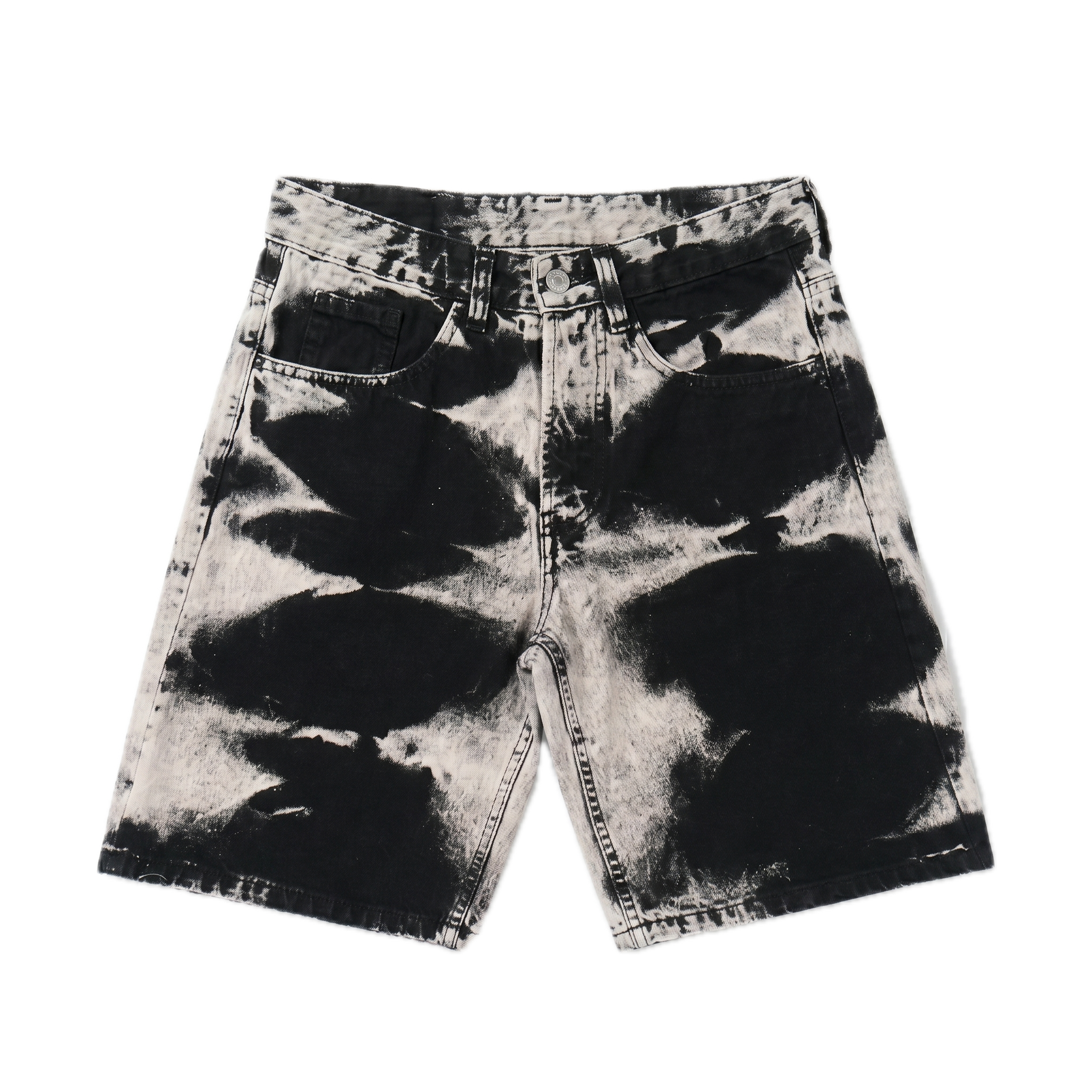 NO BRAND - SHORTS D1072 - NERO/GRIGIO
