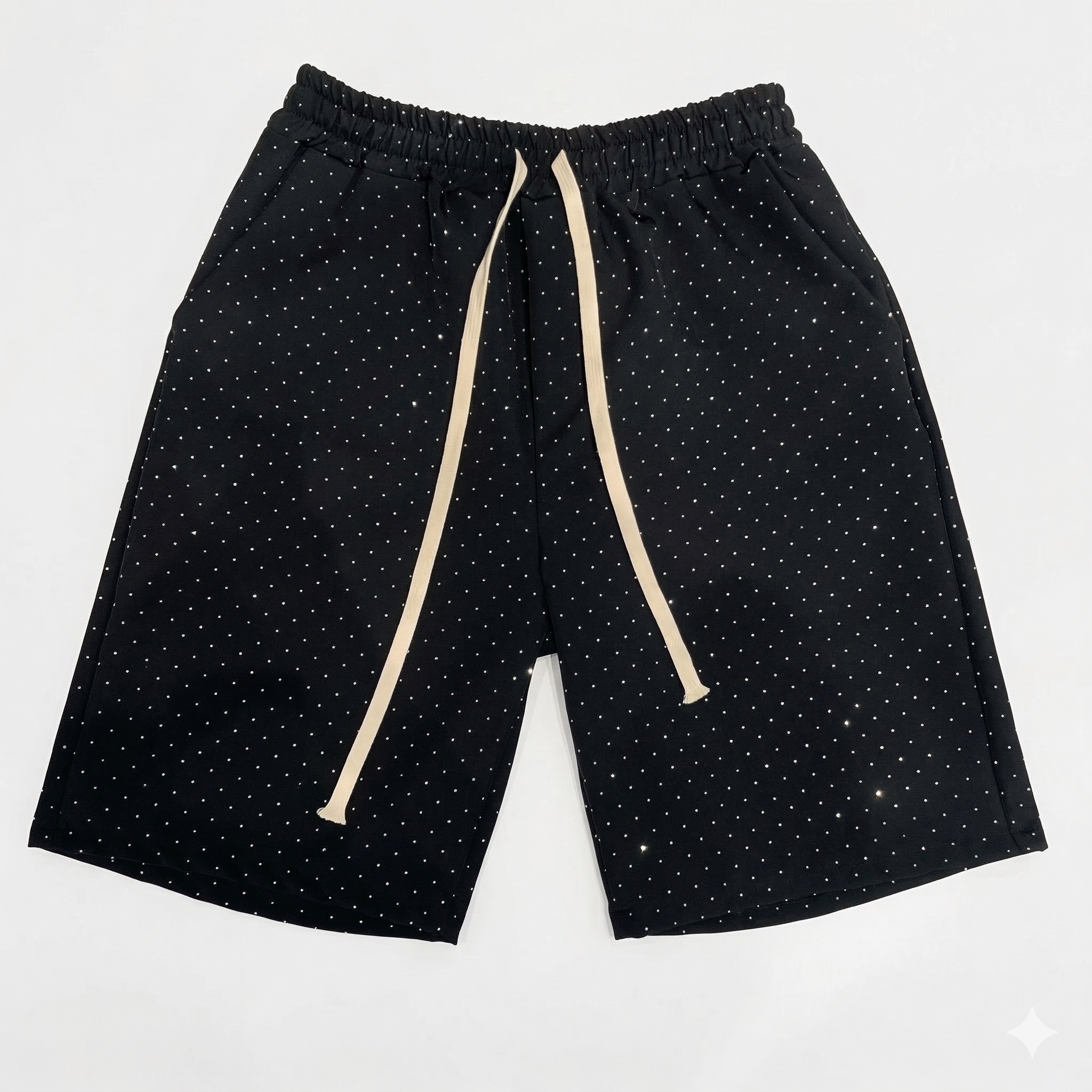 NO BRAND - SHORTS DIAMOND - NERO