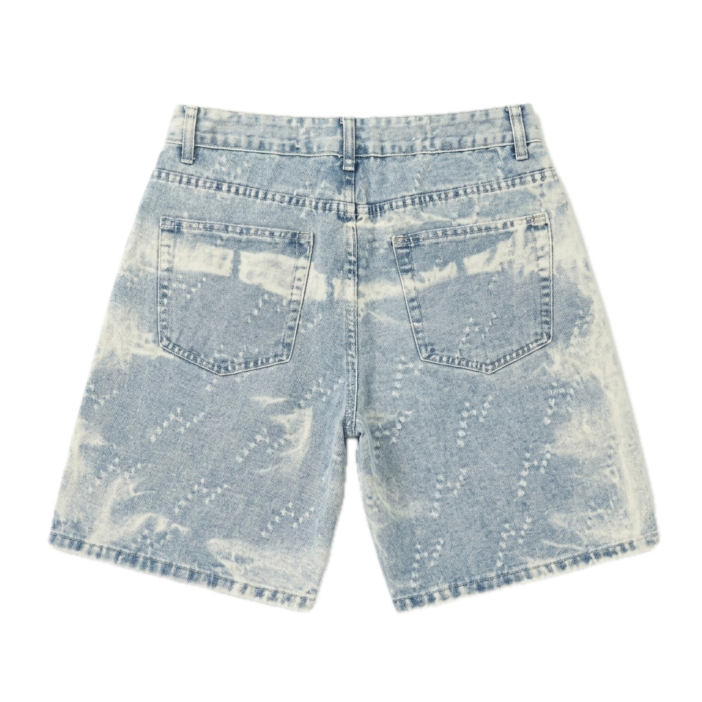 NO BRAND - SHORTS 435 - AZZURRO