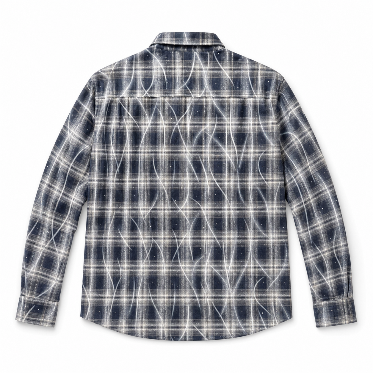 NO BRAND - CAMICIA638 - BLU
