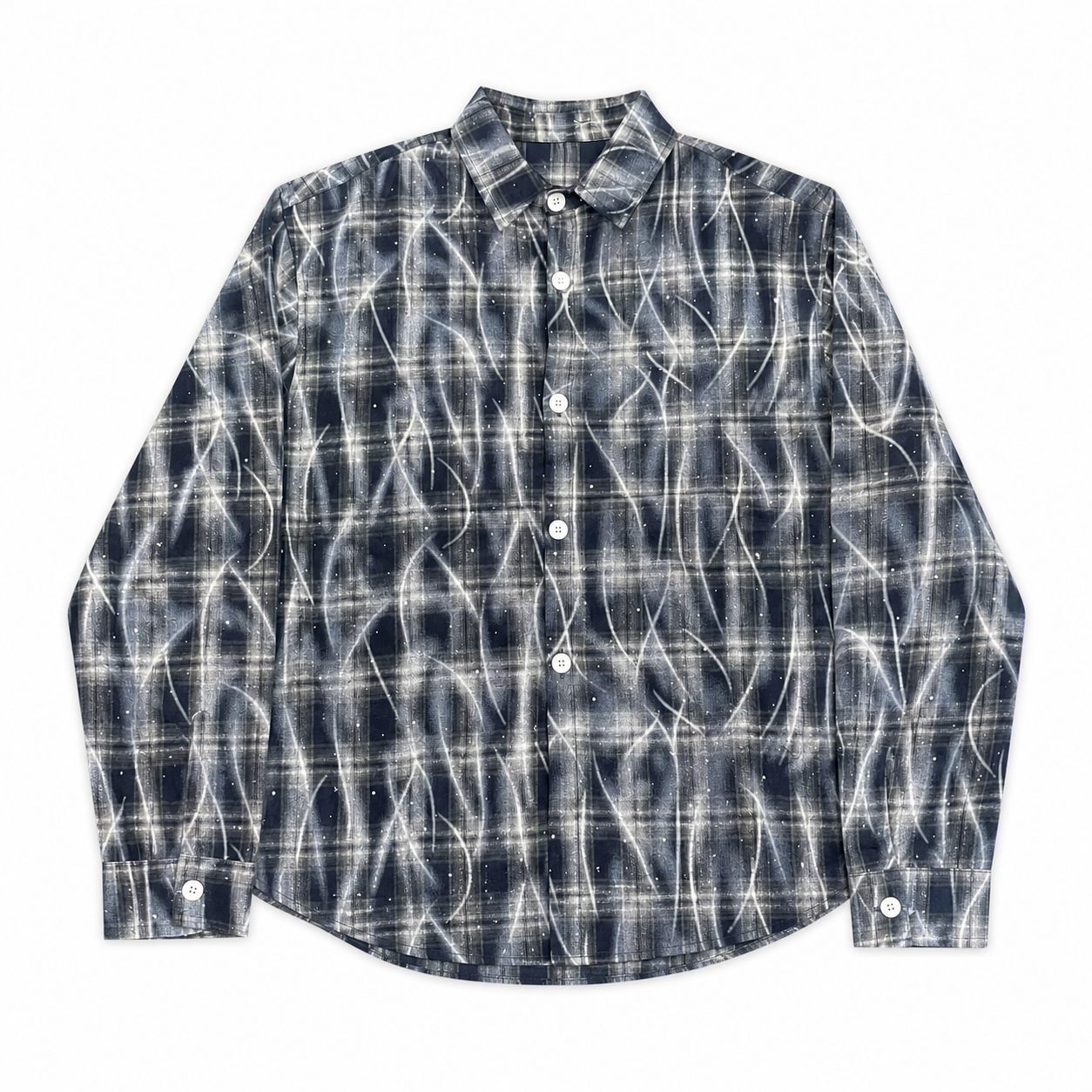 NO BRAND - CAMICIA638 - BLU