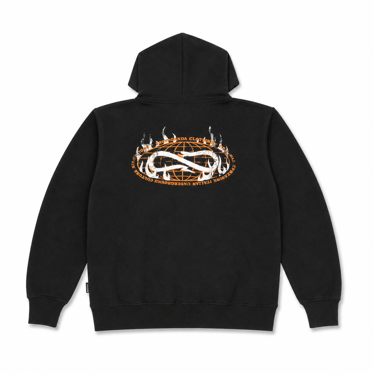 PROPAGANDA - HOODIE LOGO PLANET - NERO