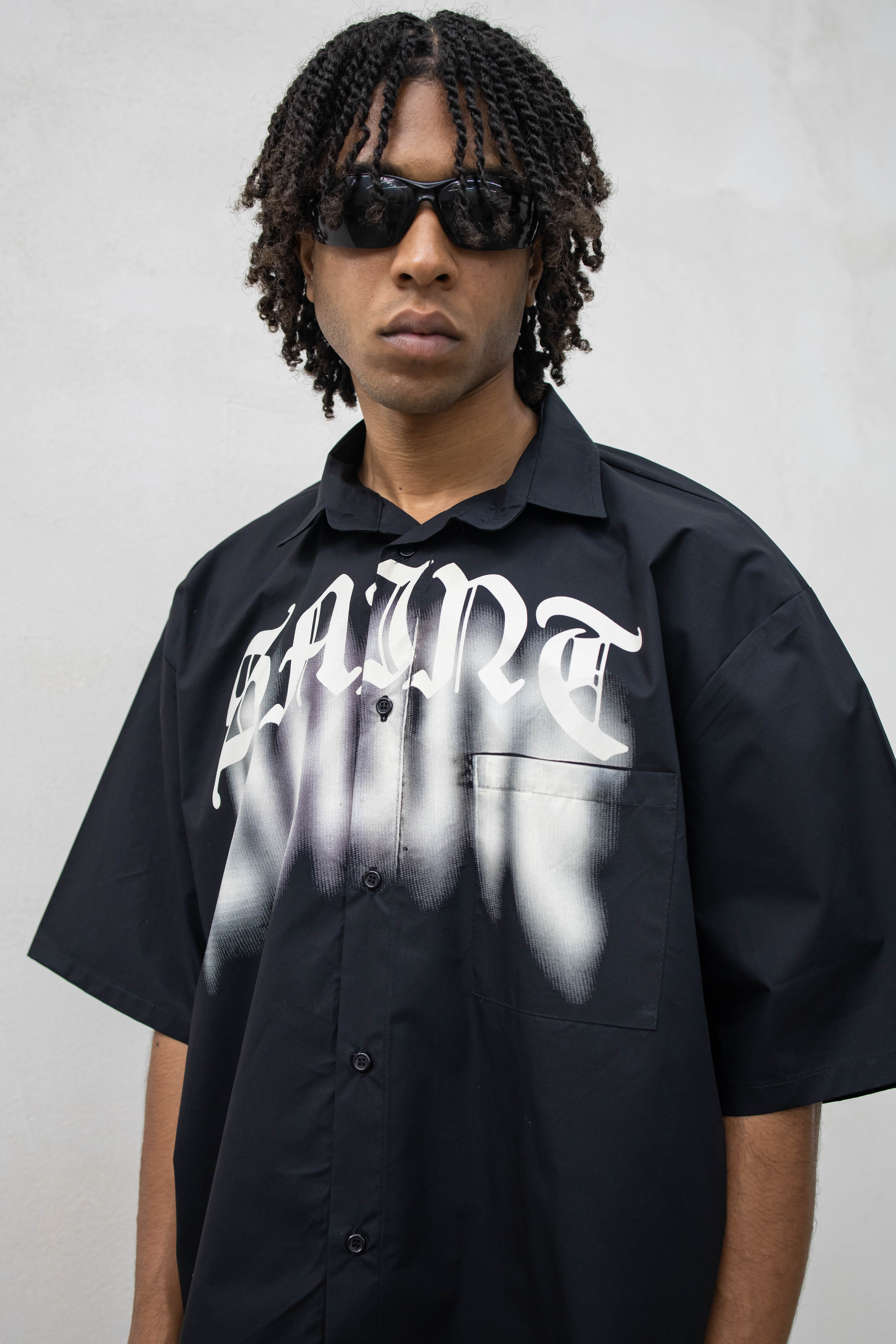 NO BRAND - CAMICIA SAINT - NERO