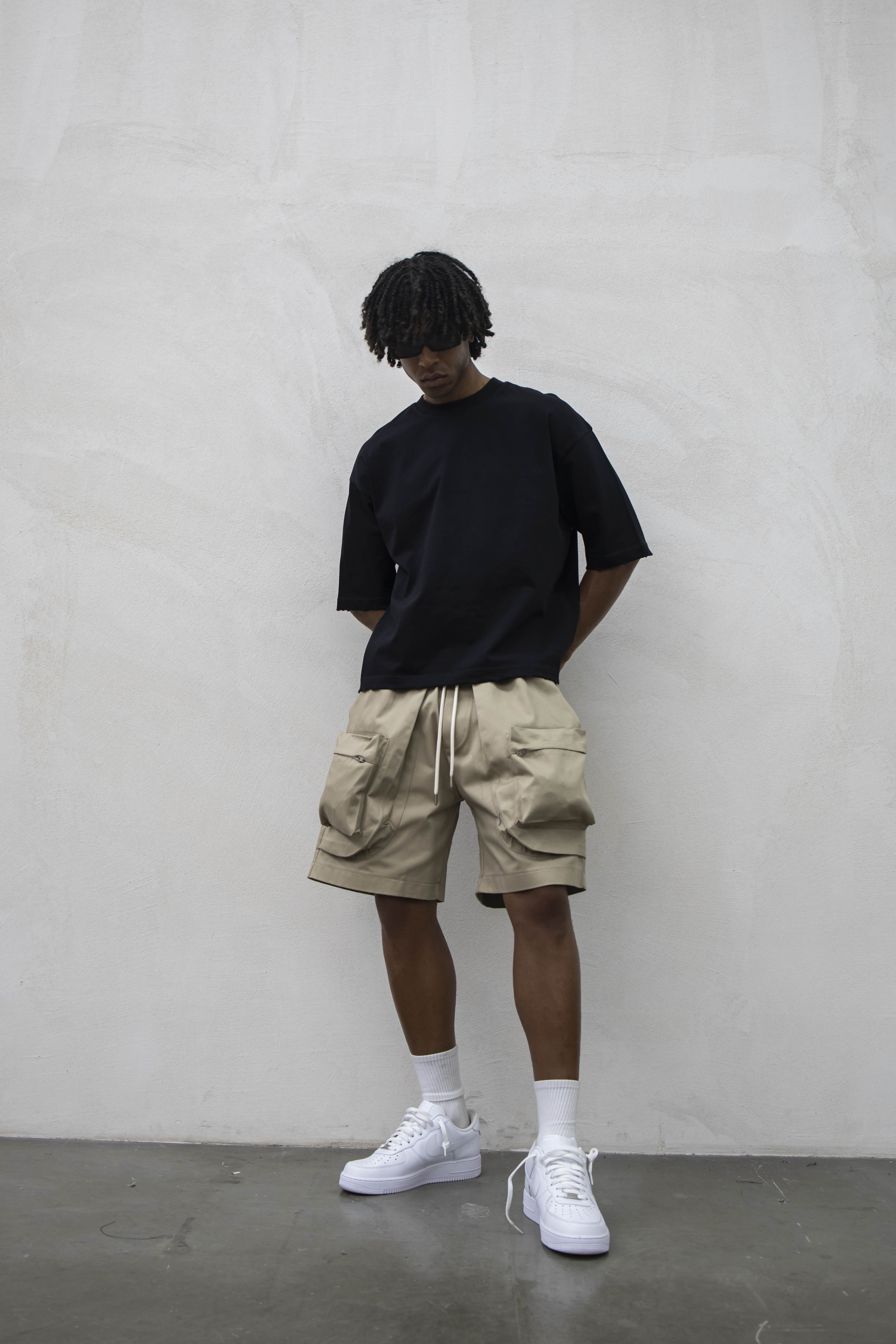 PRESENT - T-SHIRT BASIC CROP - NERO