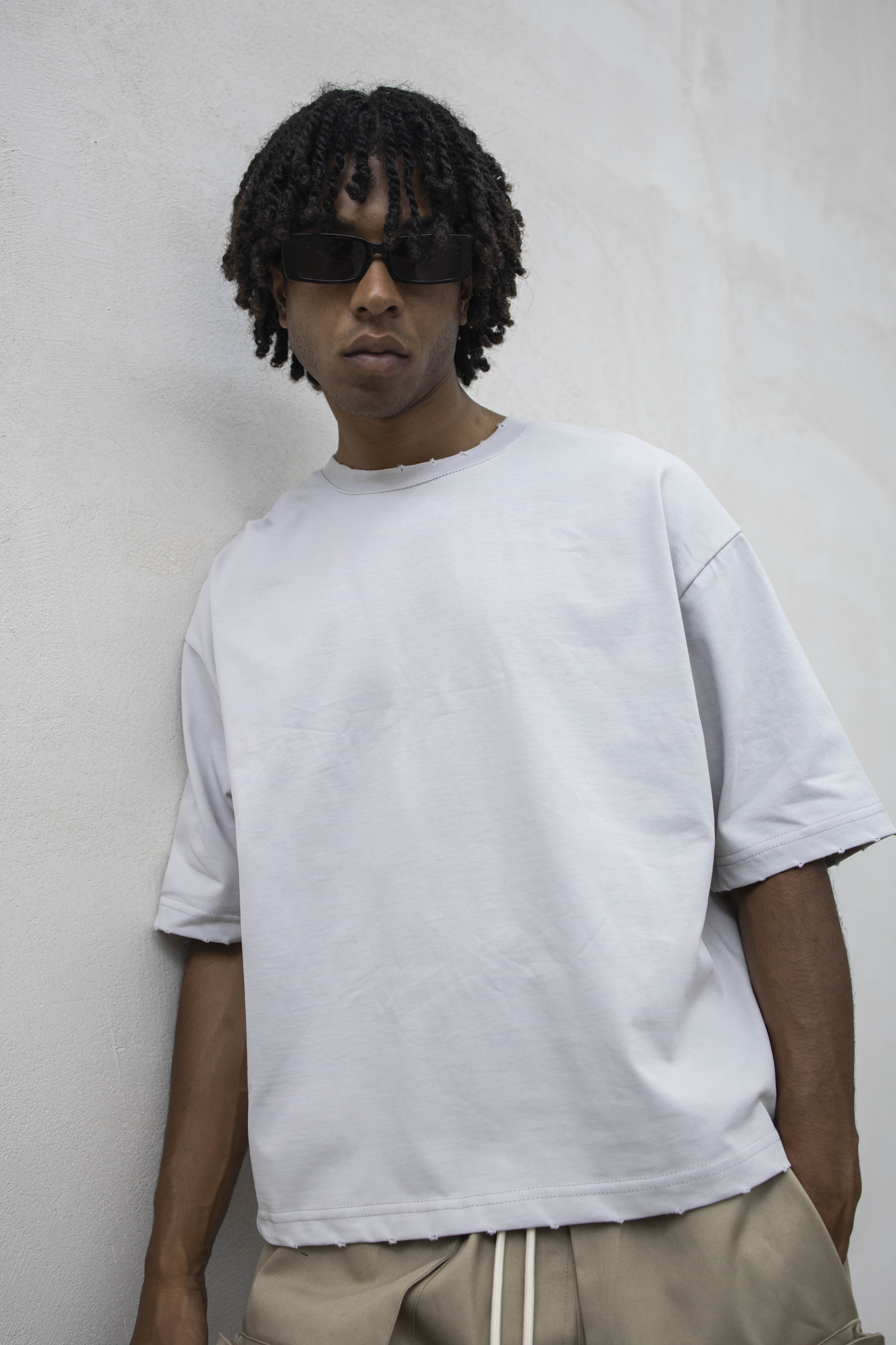 PRESENT - T-SHIRT BASIC CROP - PERLA