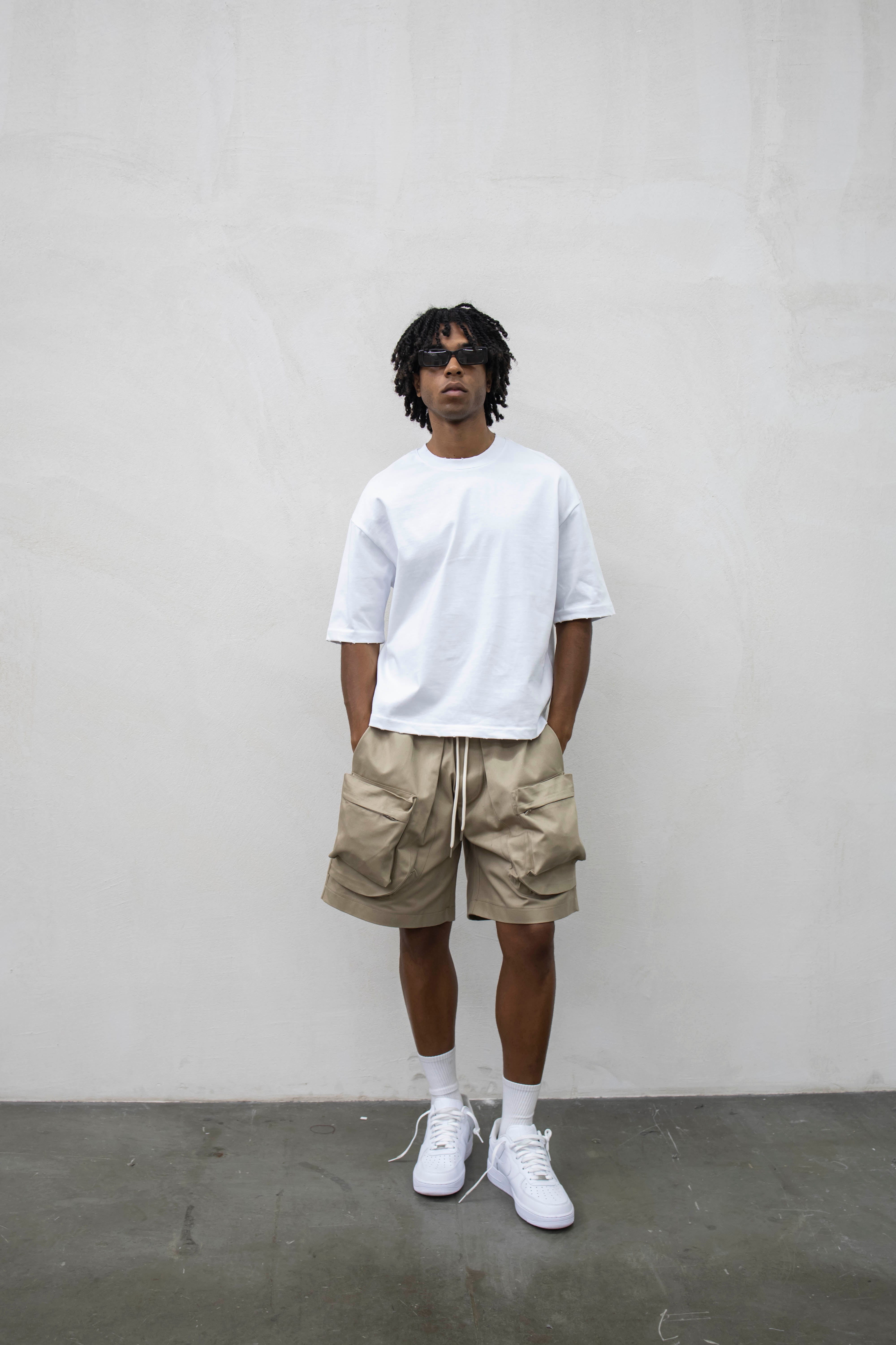 PRESENT - T-SHIRT BASIC CROP - BIANCO