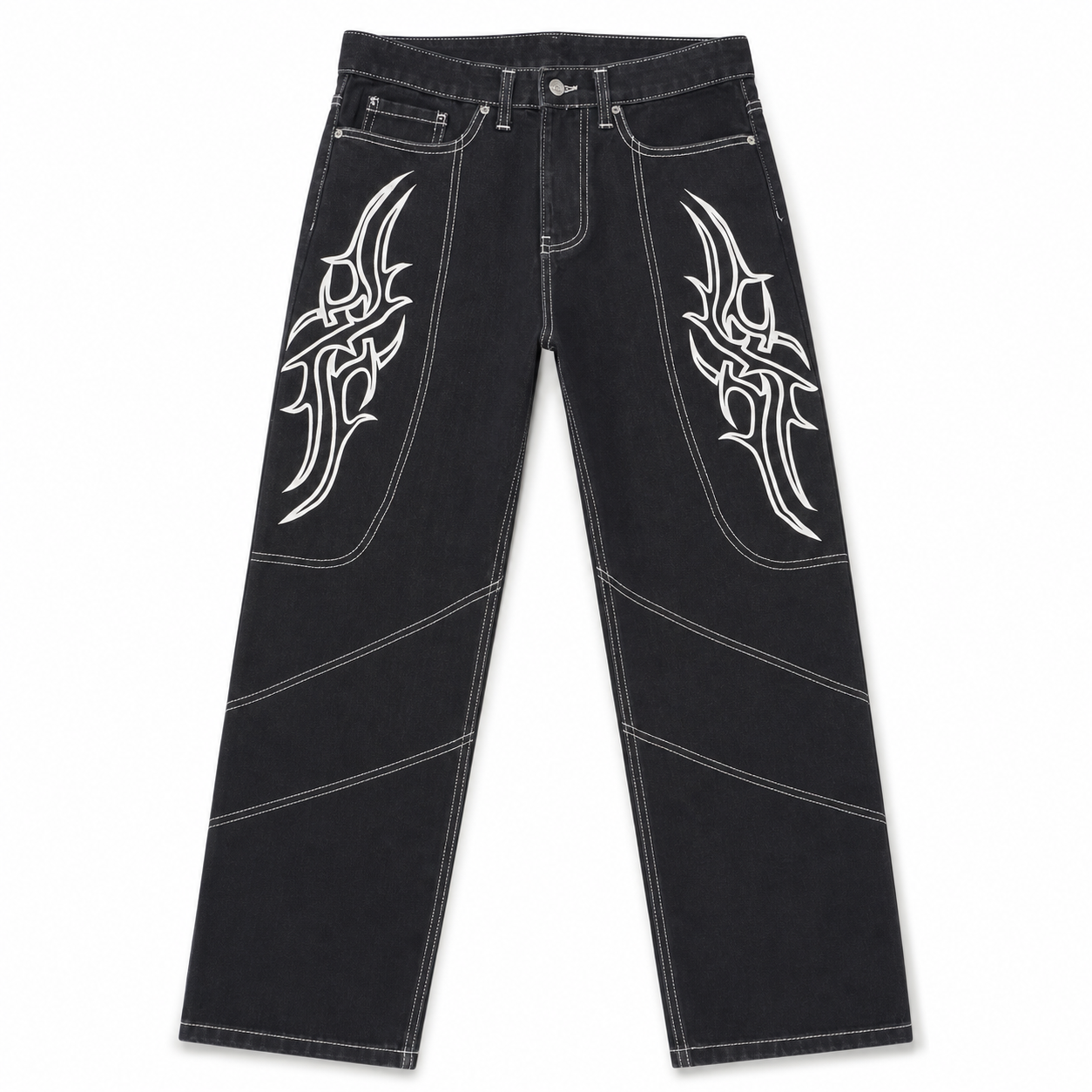NO BRAND - JEANS D1028 - NERO