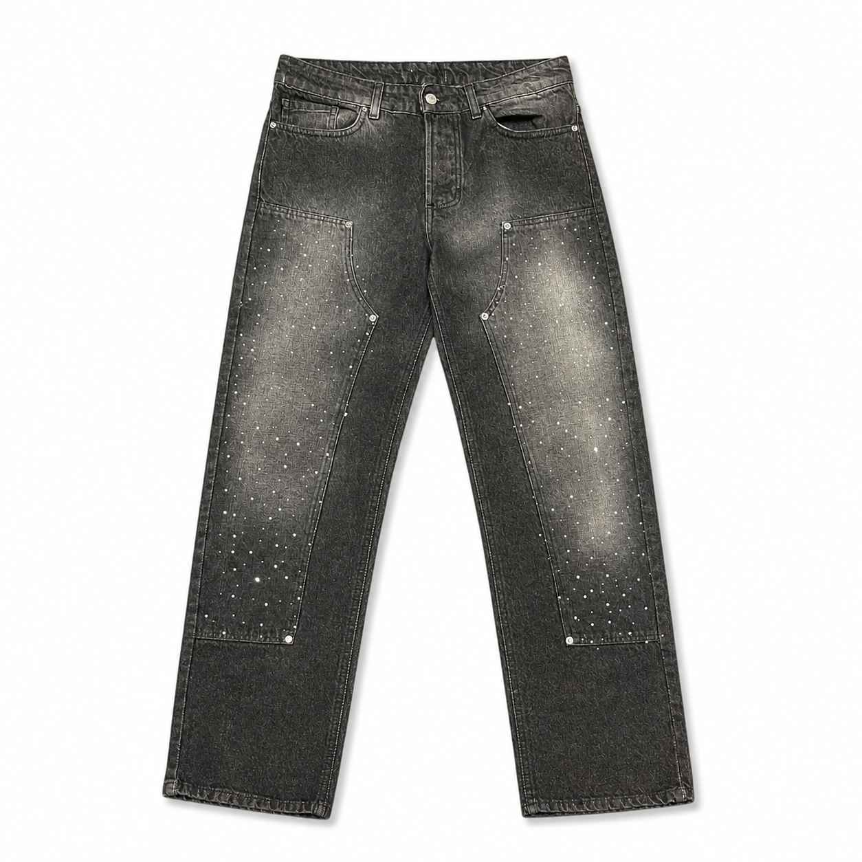 NO BRAND - JEANS PS2054 - NERO
