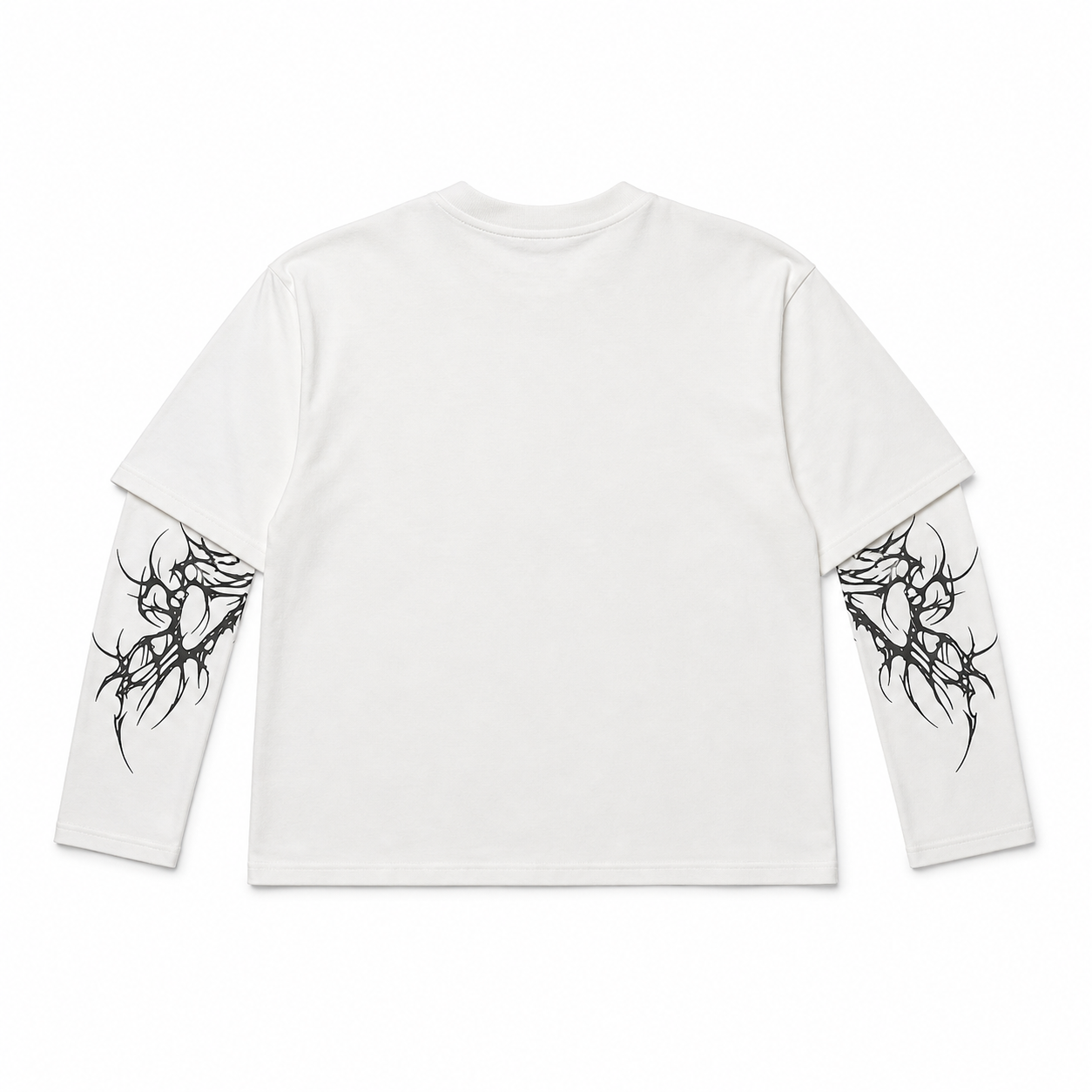 NO BRAND - LONGSLEEVE M293 - BIANCO