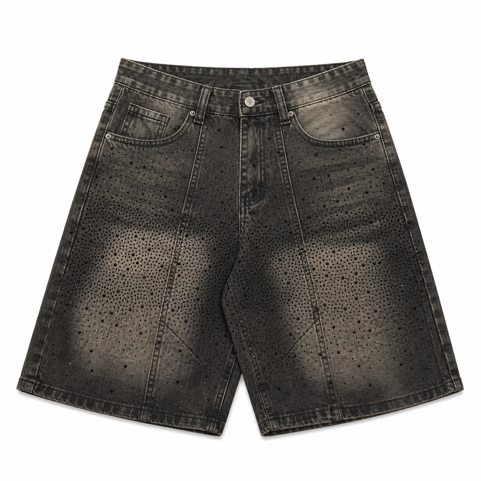 NO BRAND - SHORTS 593 - NERO
