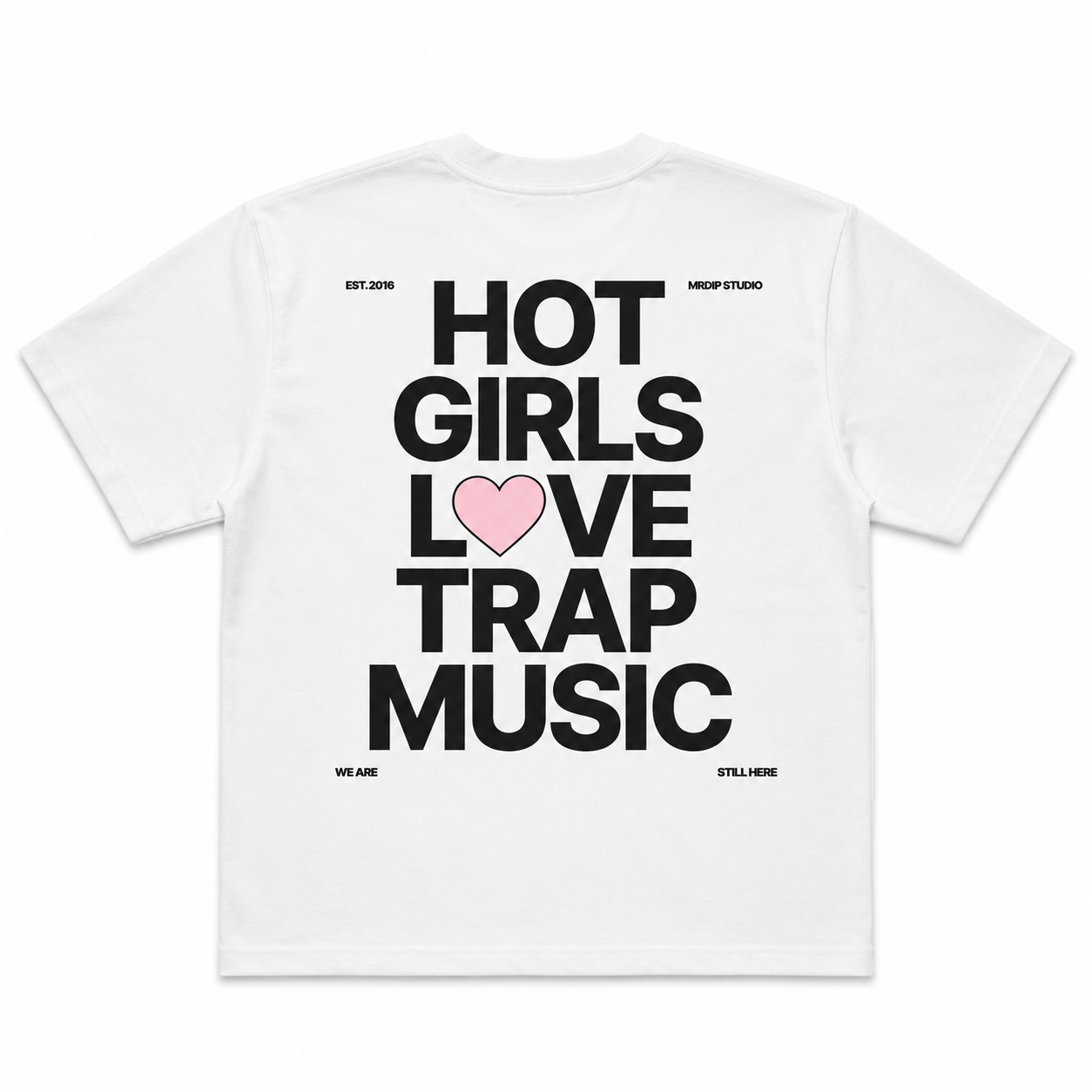 MRDIP - TEE HOT GIRL - BIANCO