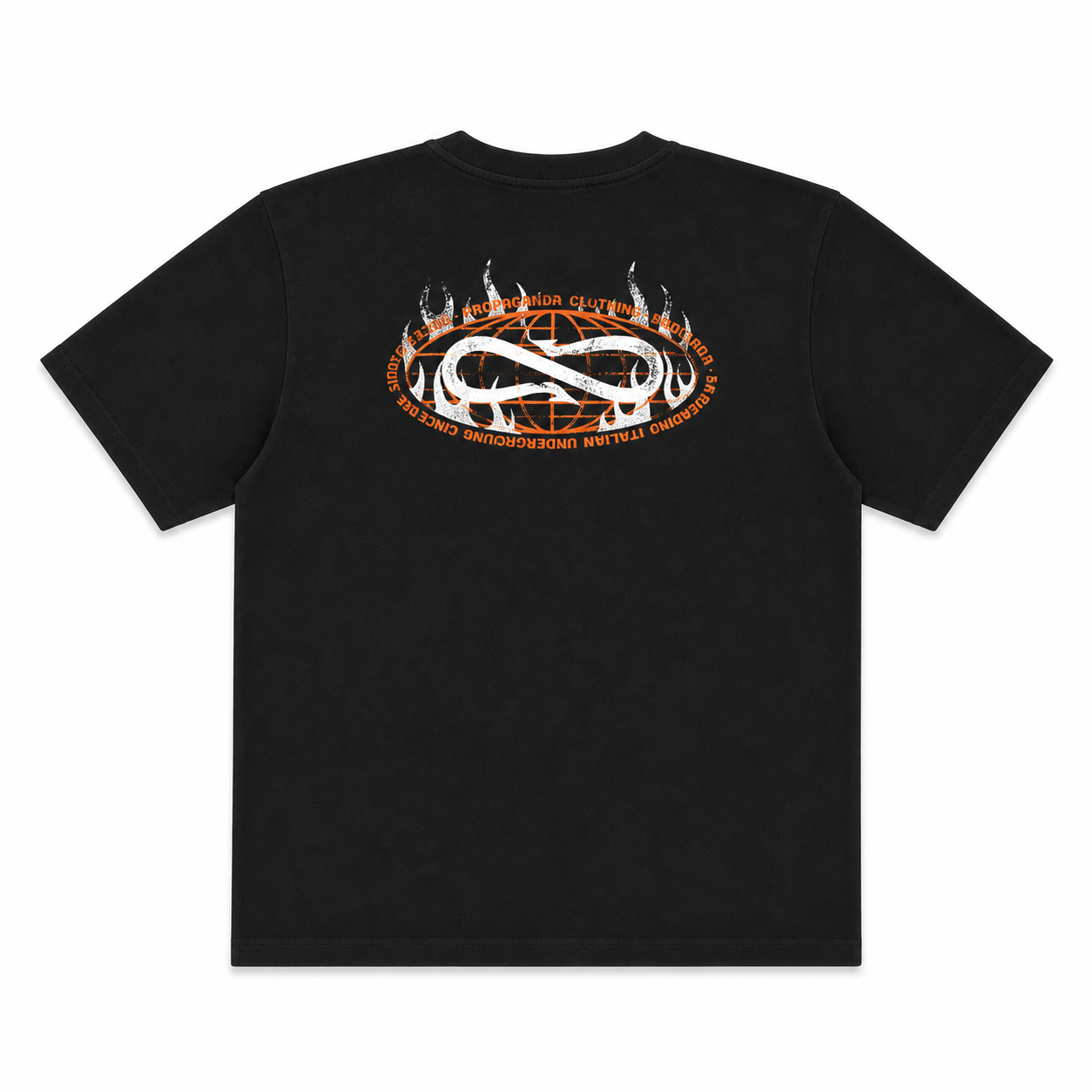 PROPAGANDA - TEE LOGO PLANET - NERO