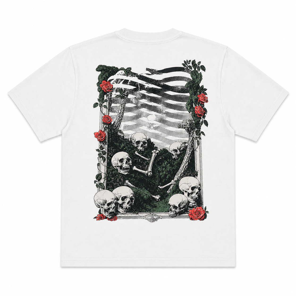 PROPAGANDA - TEE RIBS BLOSSOM - BIANCO