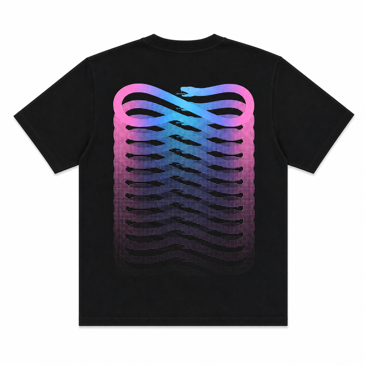 PROPAGANDA - TEE RIBS GRADIENT - NERO