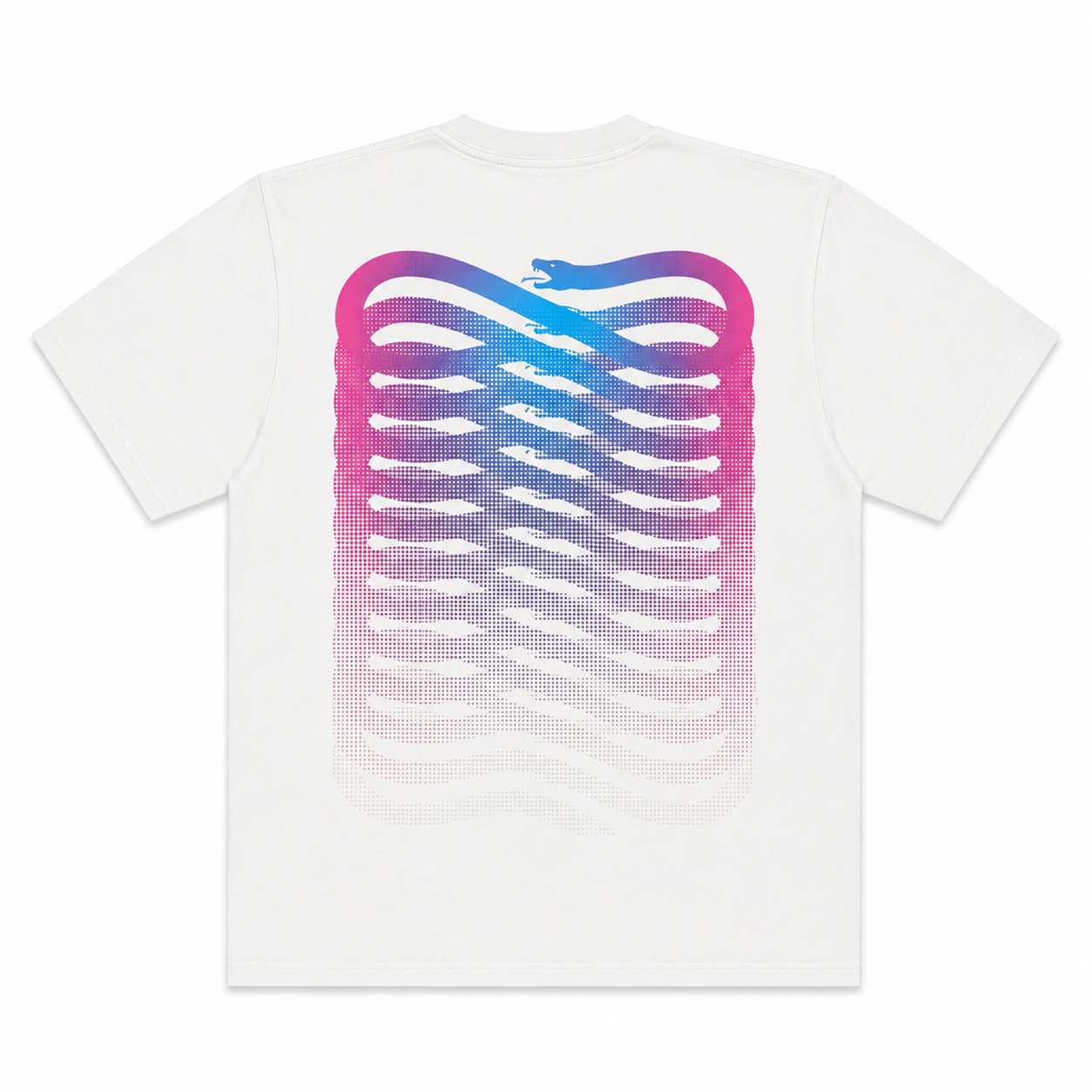 PROPAGANDA - TEE RIBS GRADIENT - BIANCO