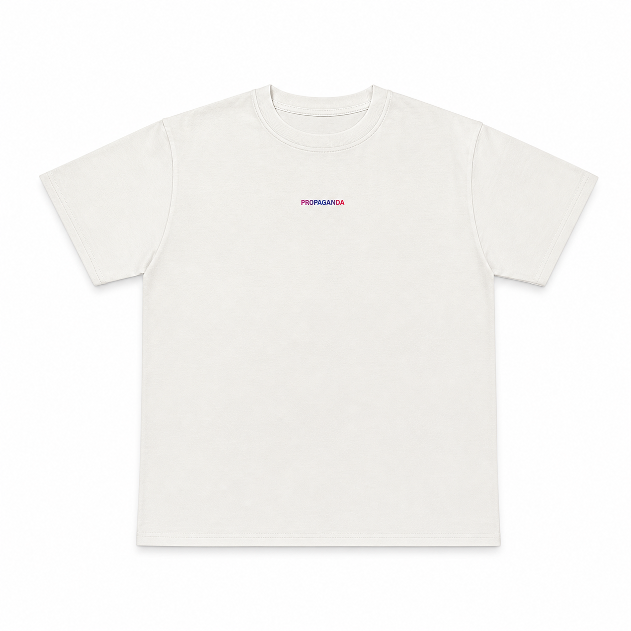 PROPAGANDA - TEE RIBS GRADIENT - BIANCO