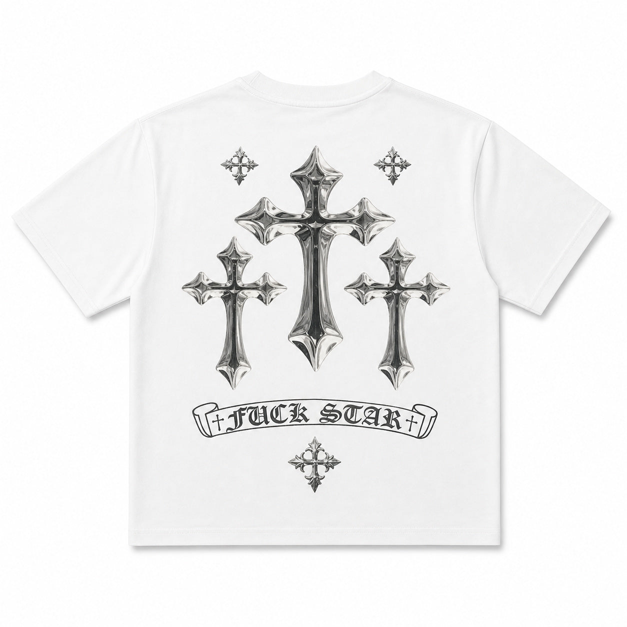NO BRAND - T-SHIRT 41115 - BIANCO