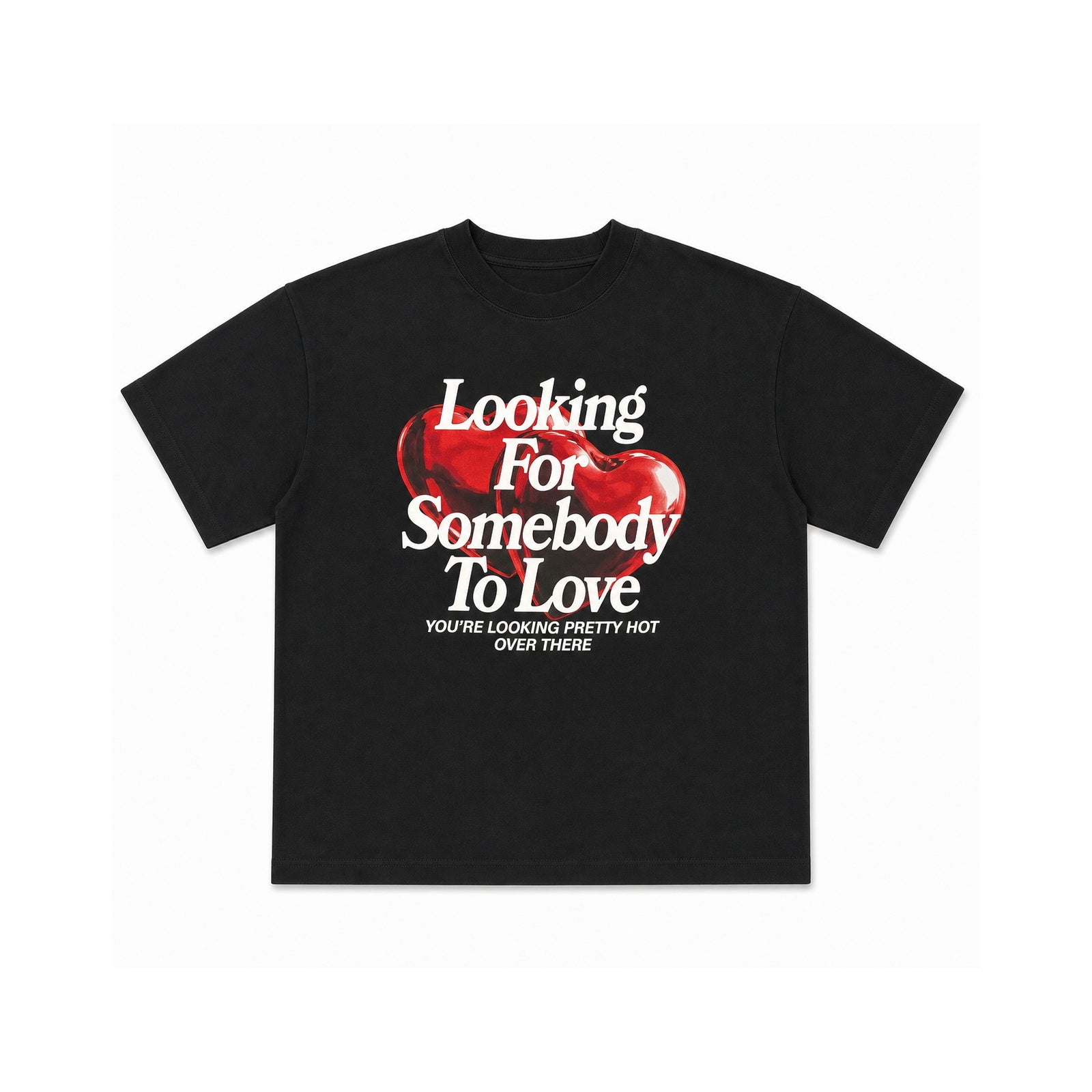 NO BRAND - T-SHIRT 41178 - NERO