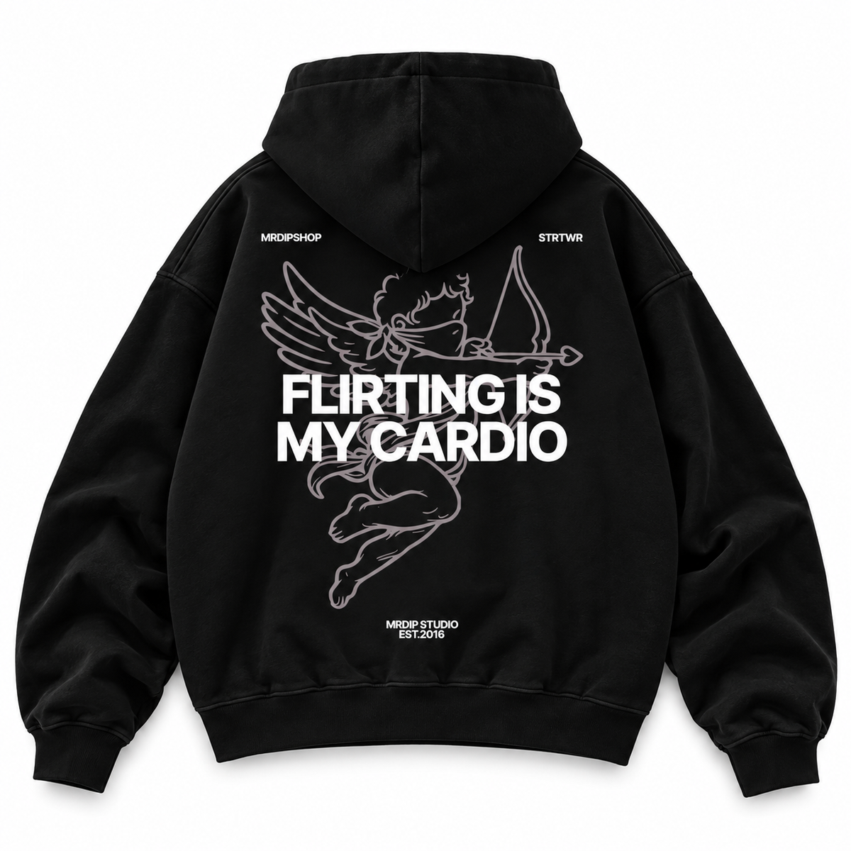 MRDIP - HOODIE FLIRTING - NERO