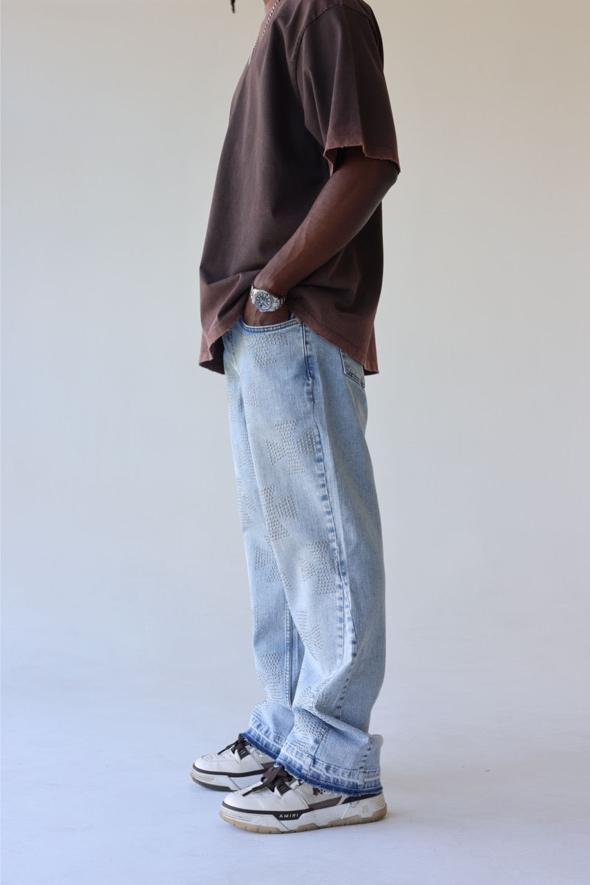 BLACK ISLAND - Jeans Cross Crystal Baggy - JEANS