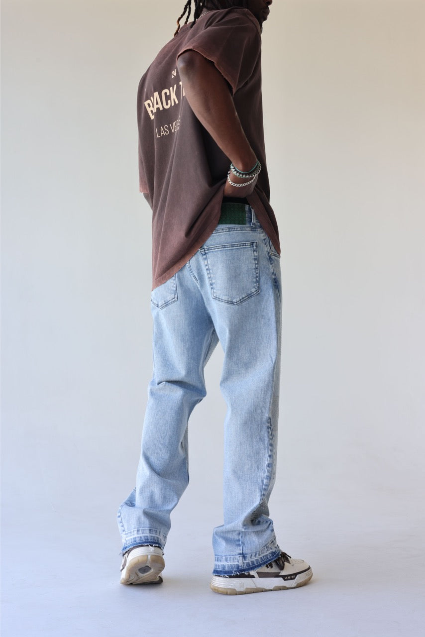 BLACK ISLAND - Jeans Cross Crystal Baggy - JEANS
