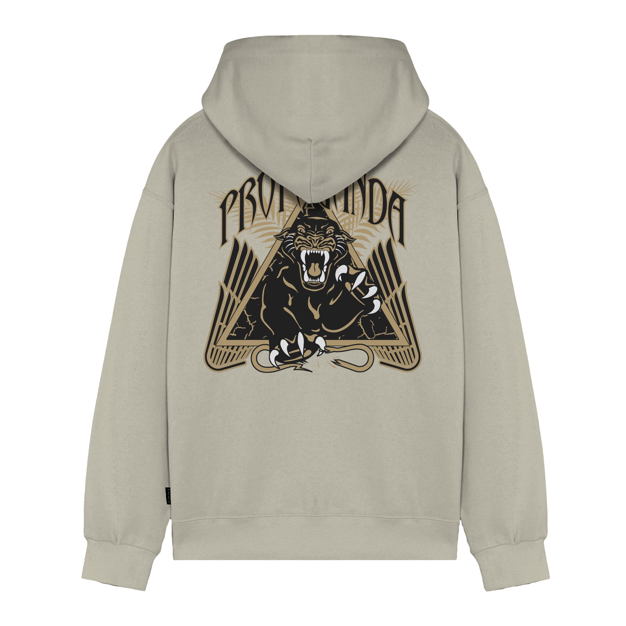 PROPAGANDA - FELPA TRIANGLE PANTHER - BEIGE